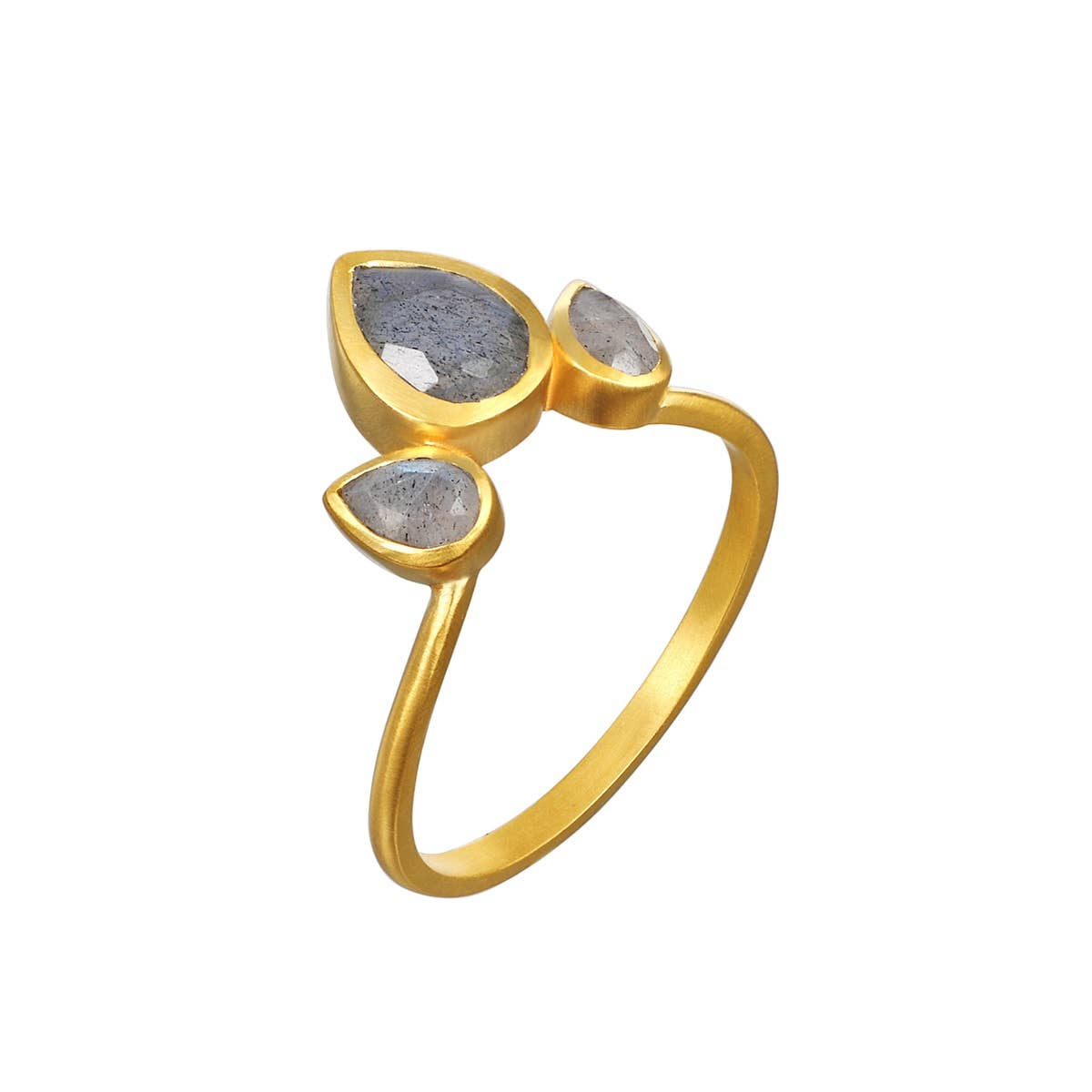 Awaken Intuition Labradorite Petal Ring Size 7