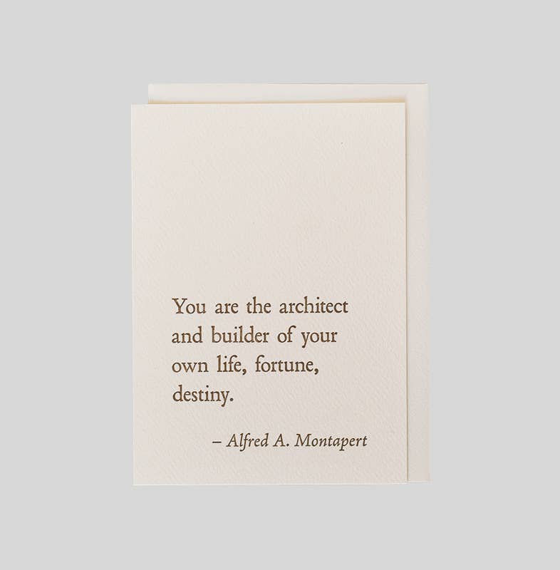 Alfred A Montapert - Architect QuoteNote