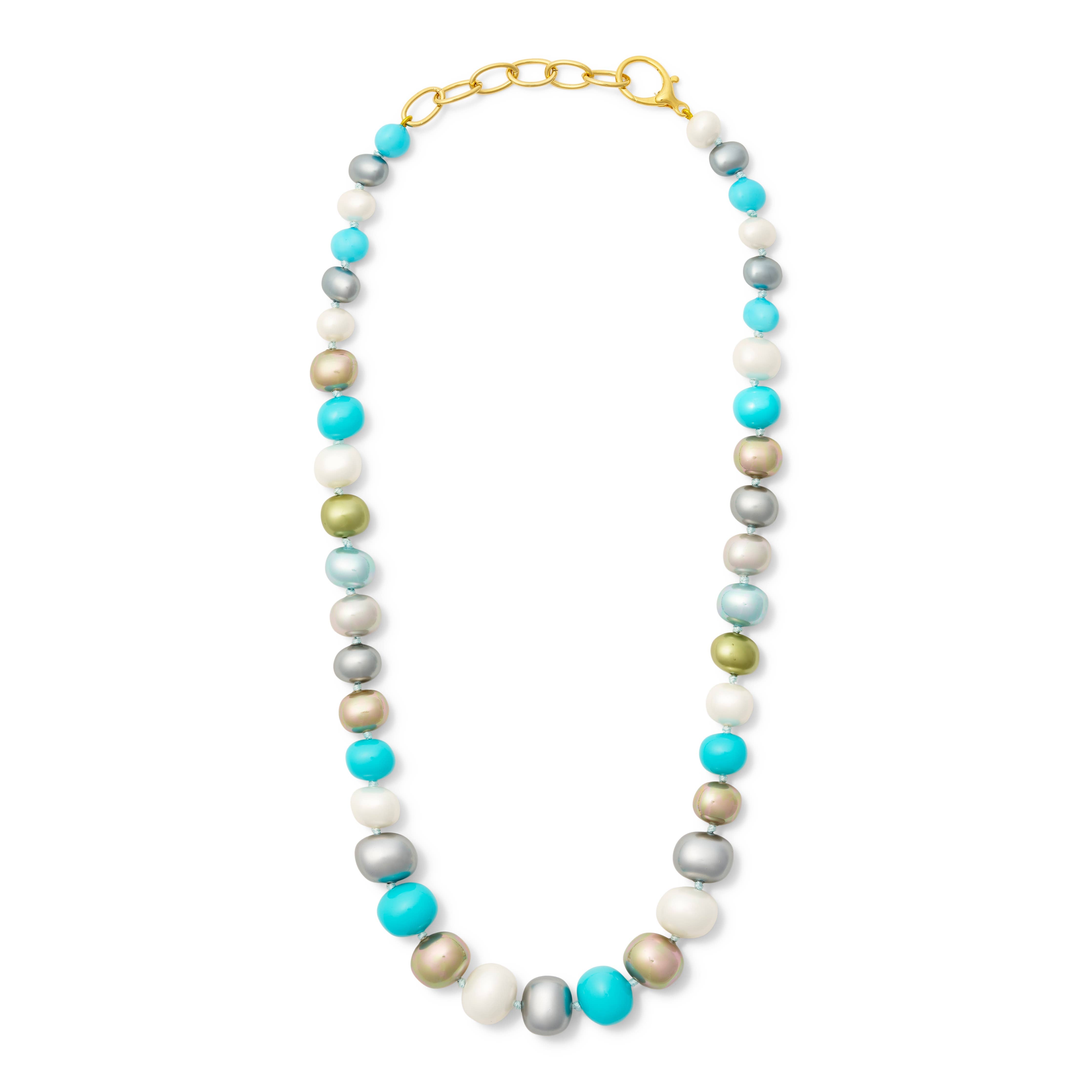 Calypso Pebble Pearl Statement Necklace