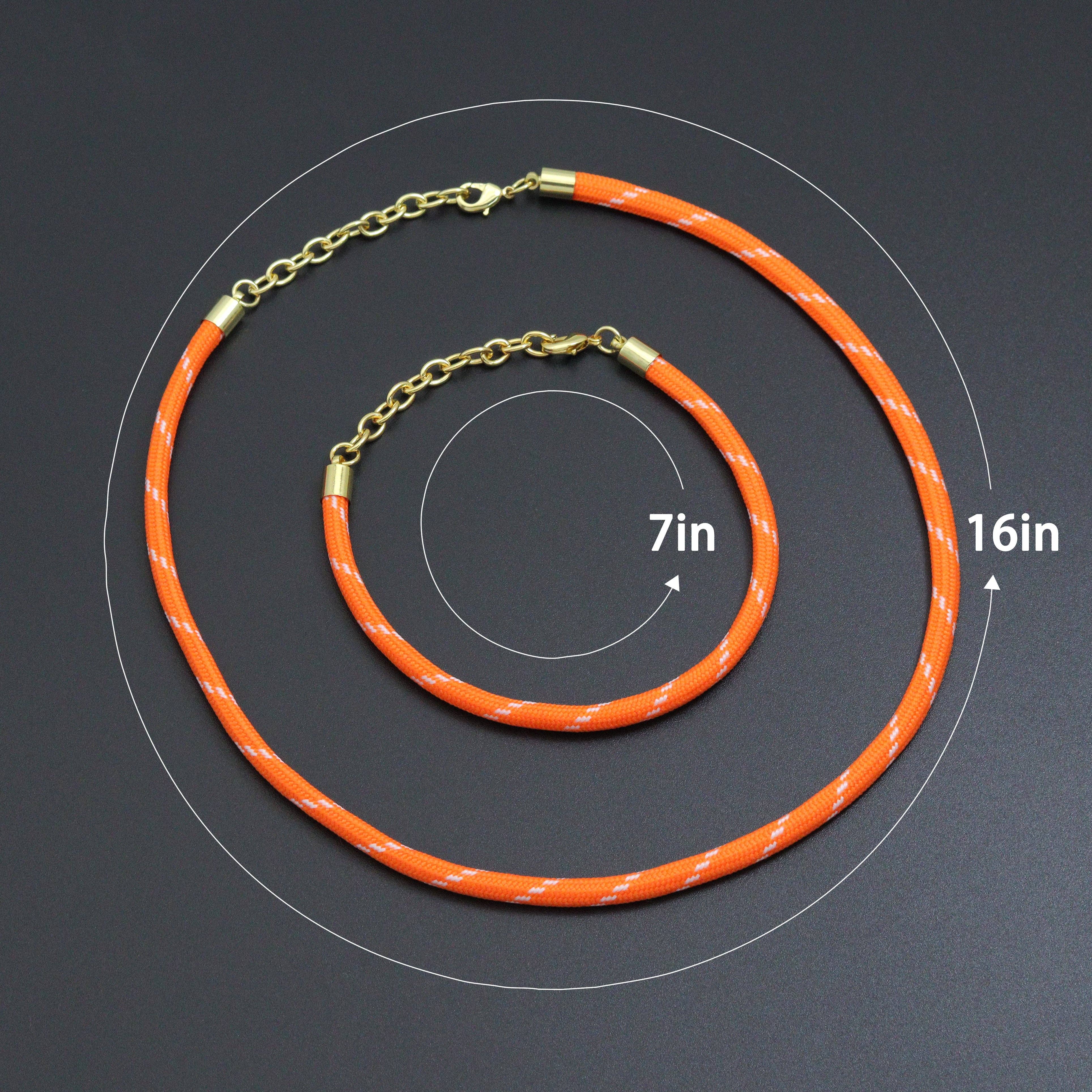 Vibrant Rope Cord Bracelet Necklace, Cord Necklace, Royal Blue
