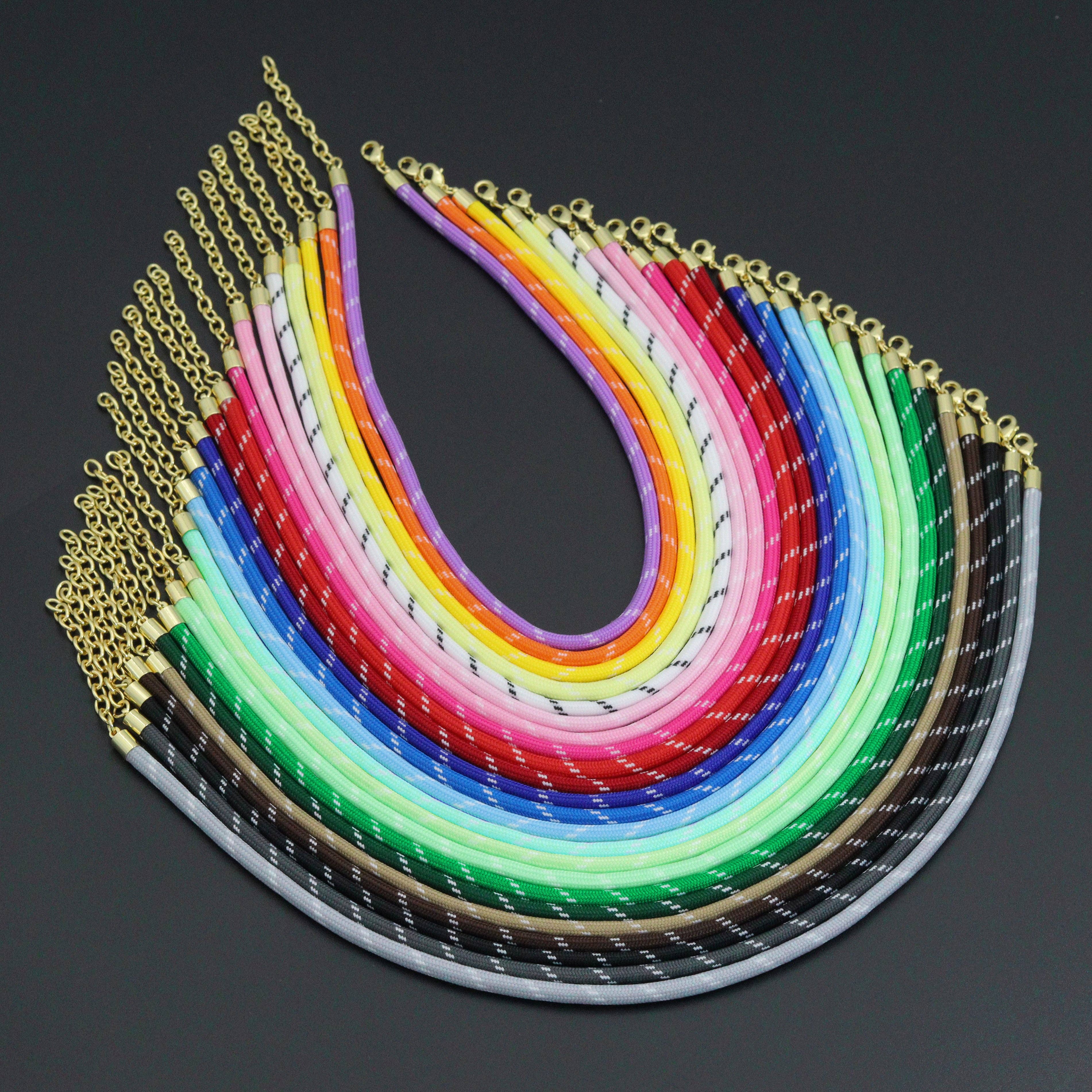 Vibrant Rope Cord Bracelet Necklace, Cord Necklace, Royal Blue