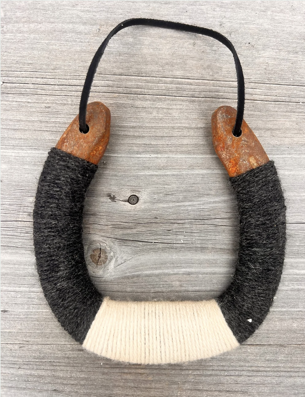 Up-cycled LUCKY horseshoes