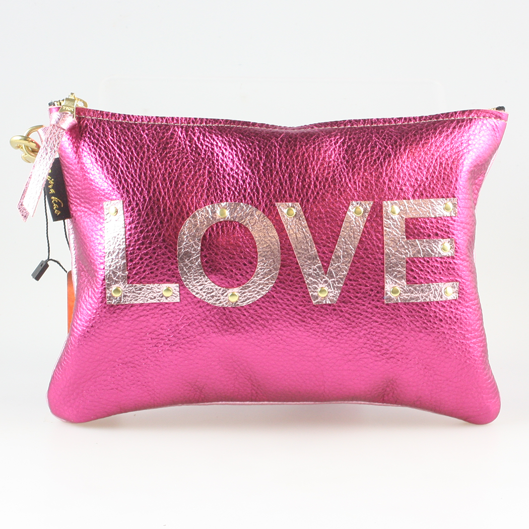 The Metallic Applique Carter: LOVE: Royal  w/Rose letters
