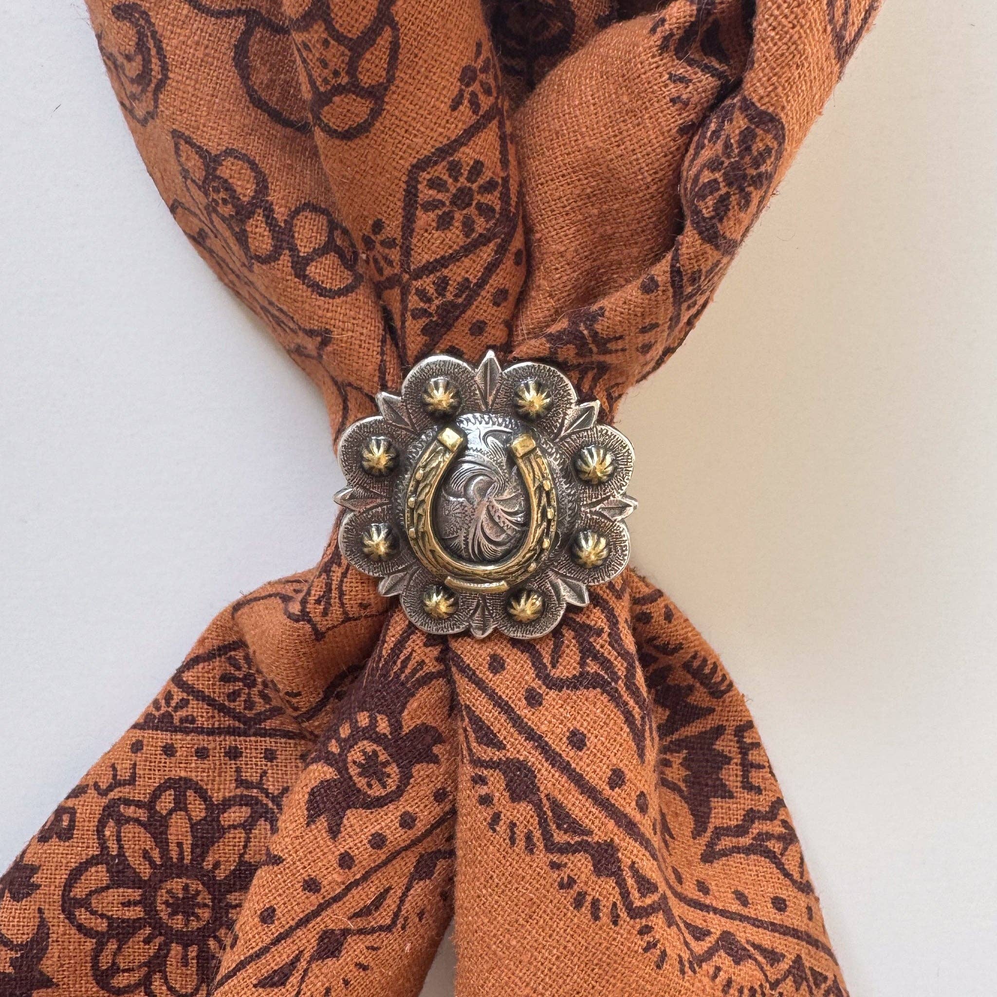 Concho Scarf Slide | Golden Horseshoe