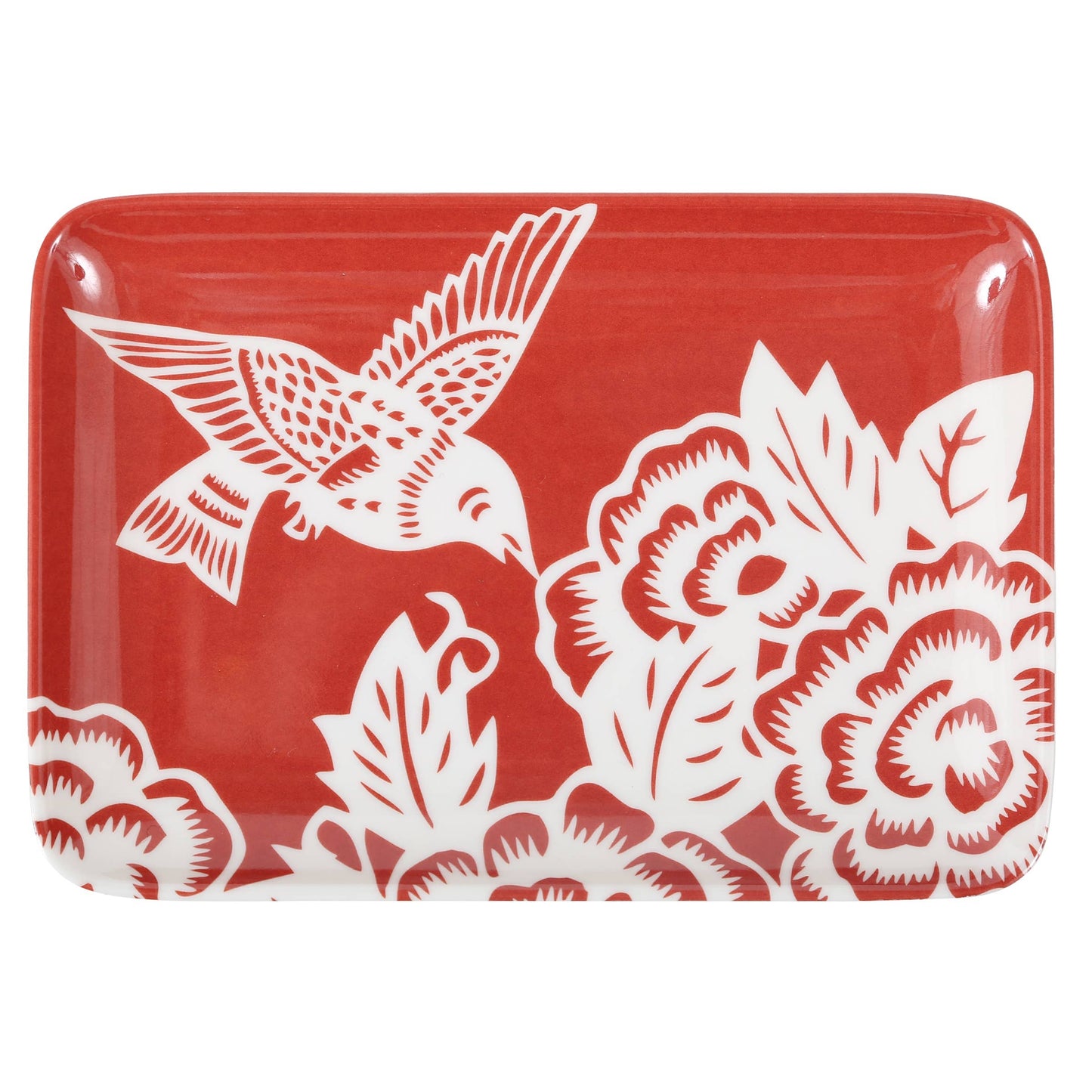 AVIARY HUMMINGBIRD SOAP DISH/TRAY