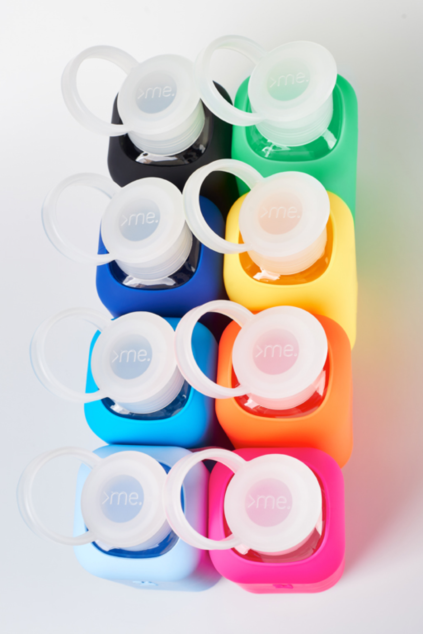 Squireme - Glass Bottle with Silicone Sleeve: Orange