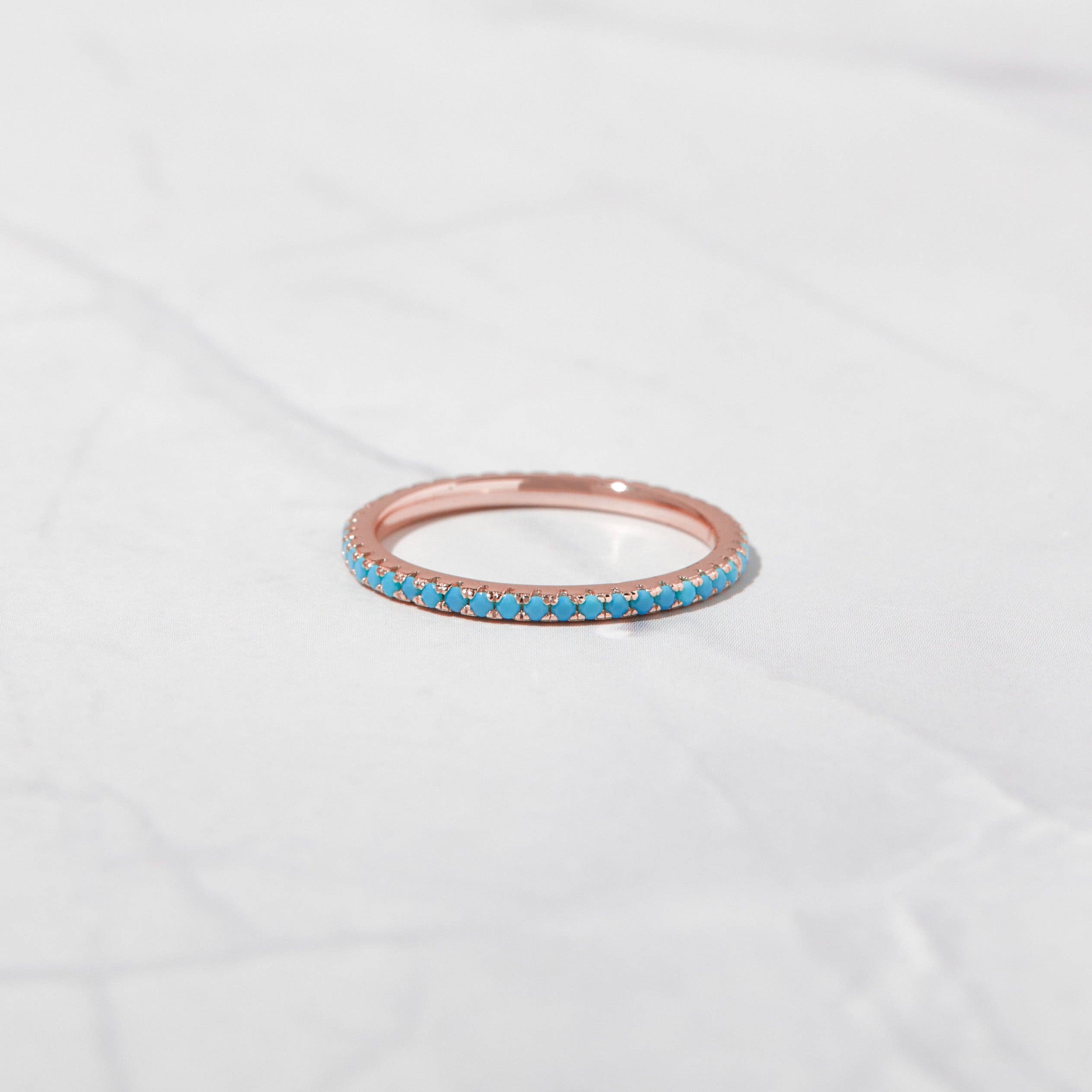 Turquoise Eternity Ring