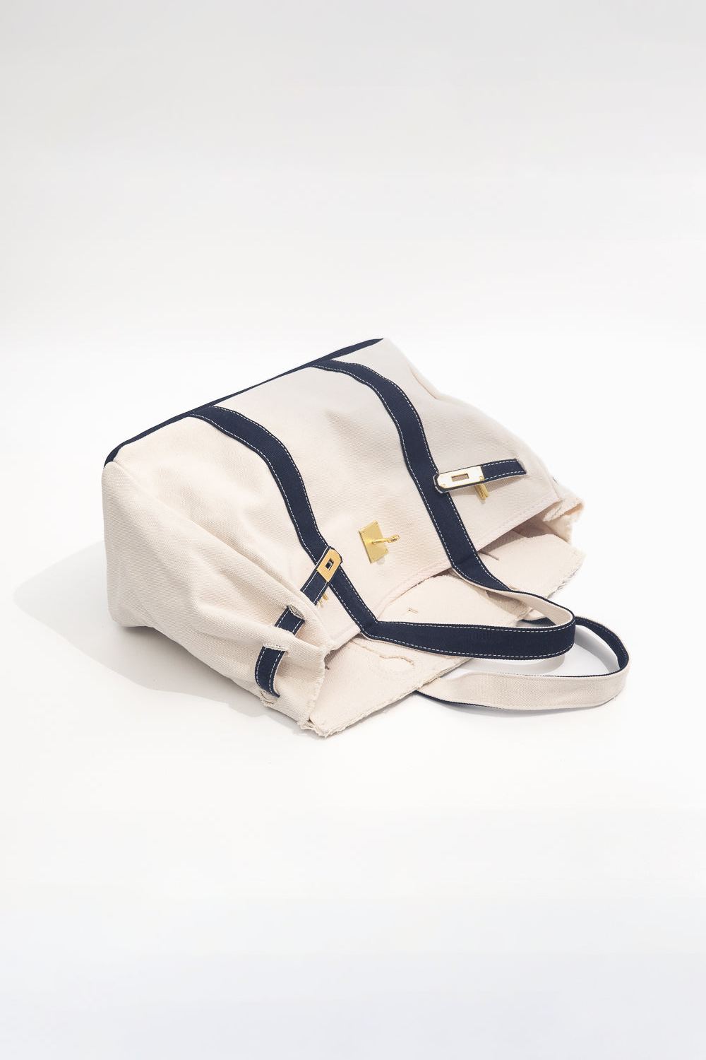 Handmade Premium Cotton Canvas Boatkin Boat Bag (Preorder): White