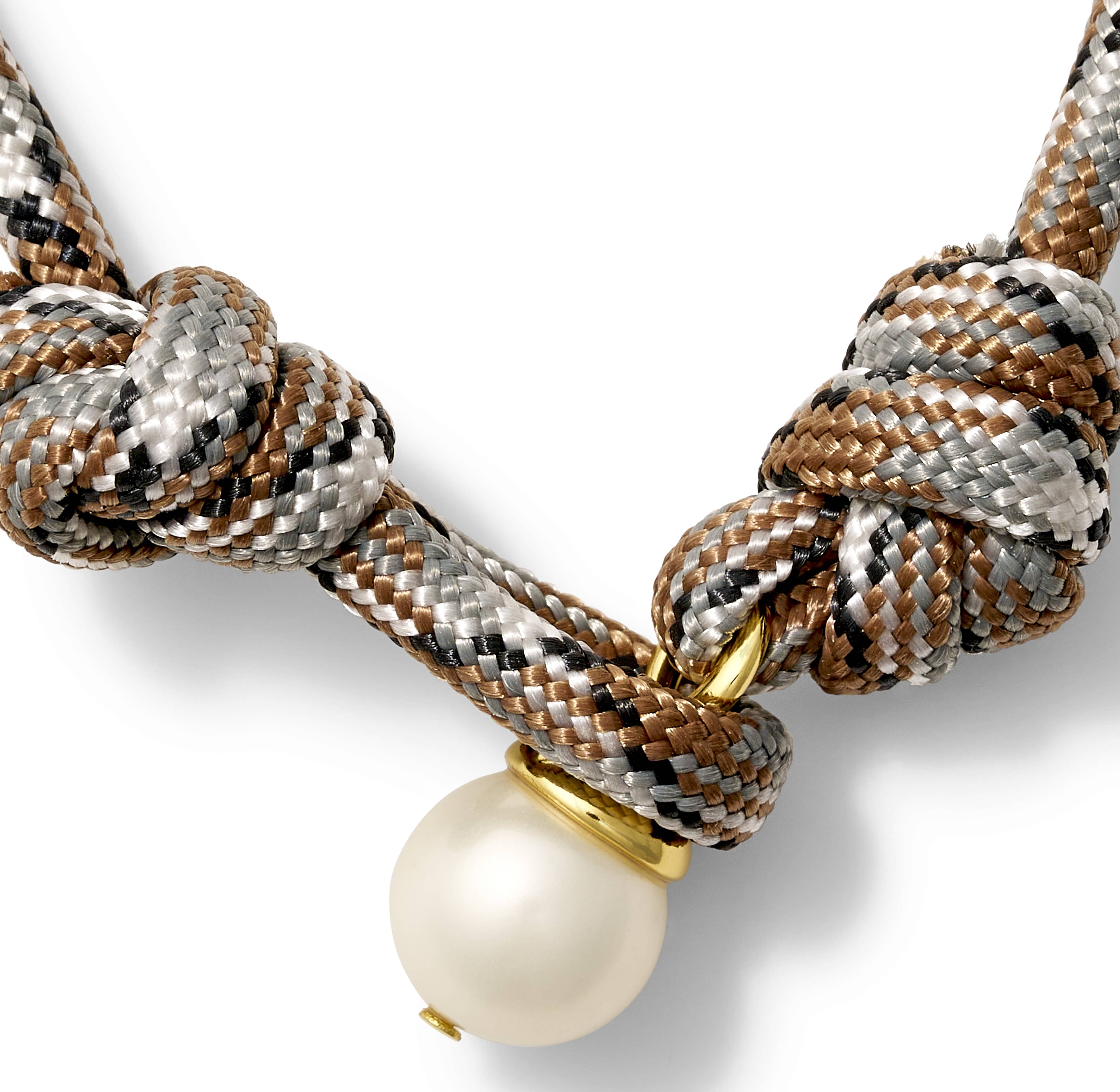 The Paracord + Pebble Pearl Pendant