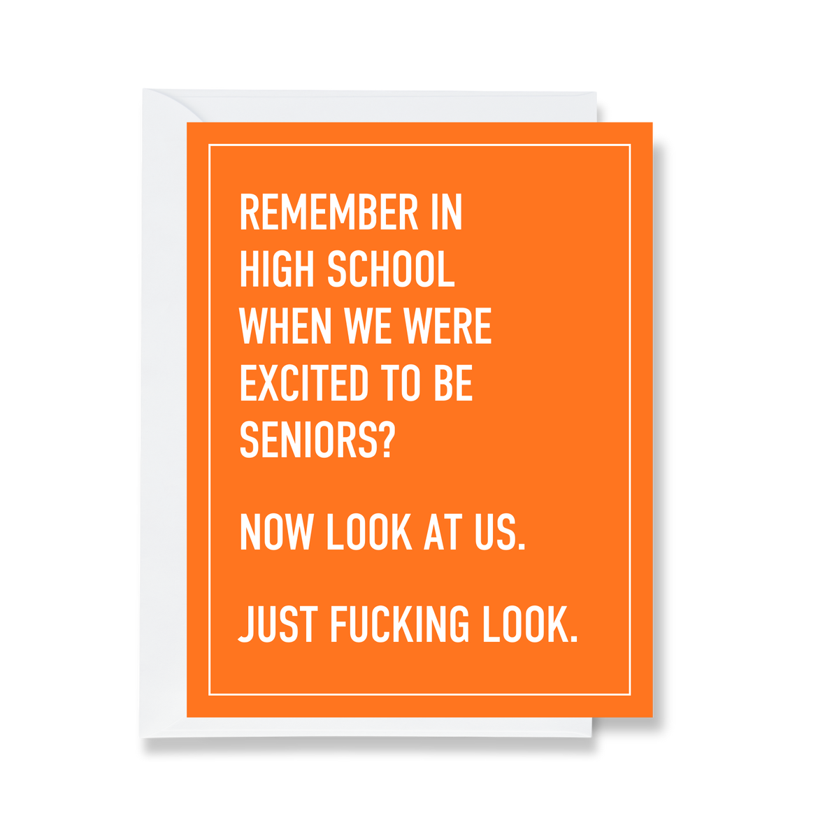 Excited to Be Seniors Greeting Card