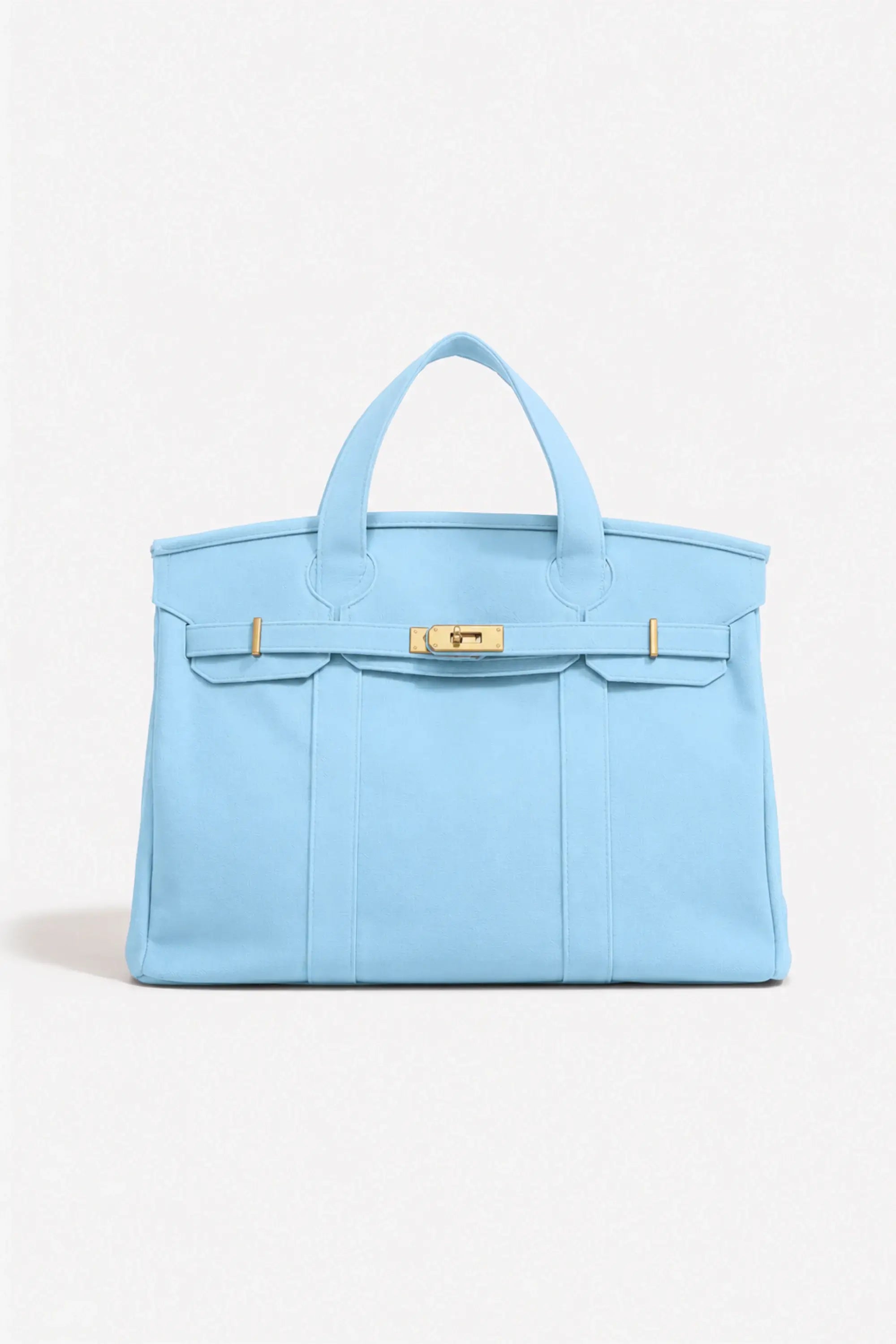 NEW! Premium Pastel Solid Colors Boatkin Boat Canvas Bag: Light Blue