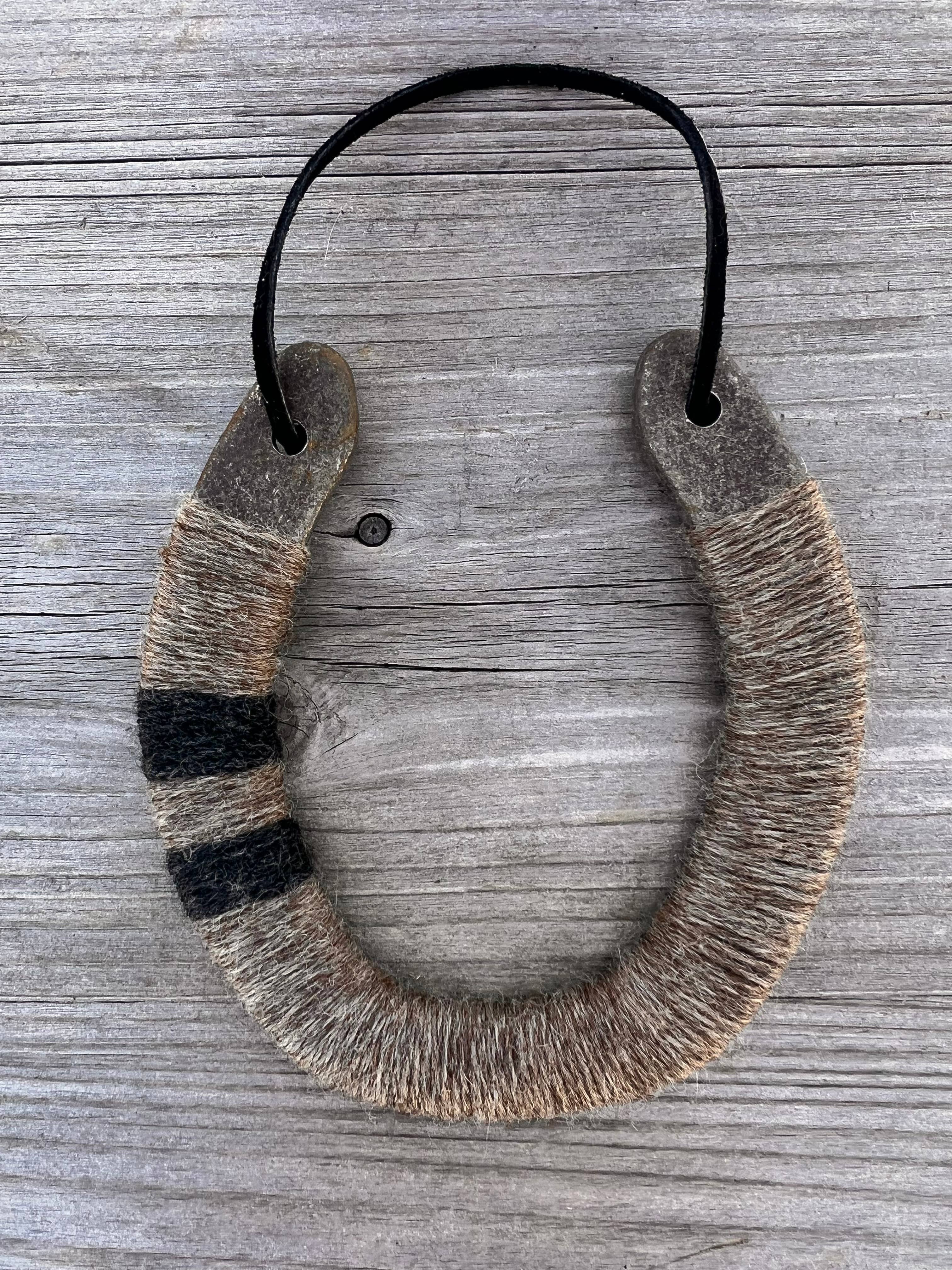 Up-cycled LUCKY horseshoes