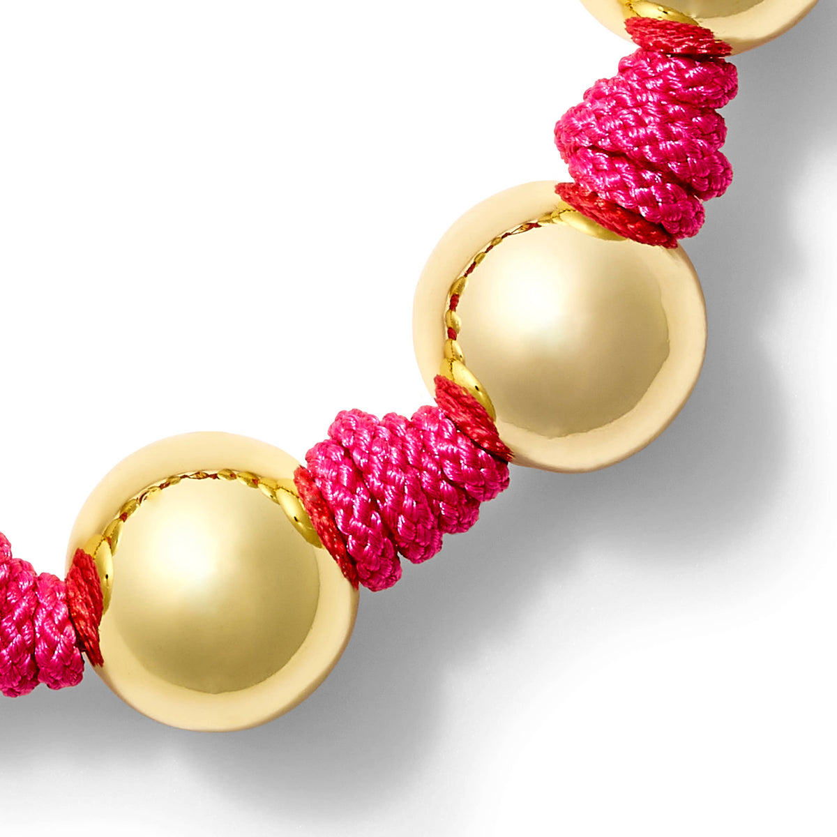 The Knotty Pearled Bracelet ~ Gold: Military Green / 7 1/2"