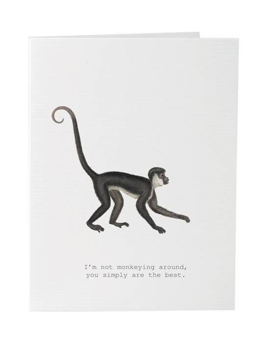 Monkeying Around Greeting Card