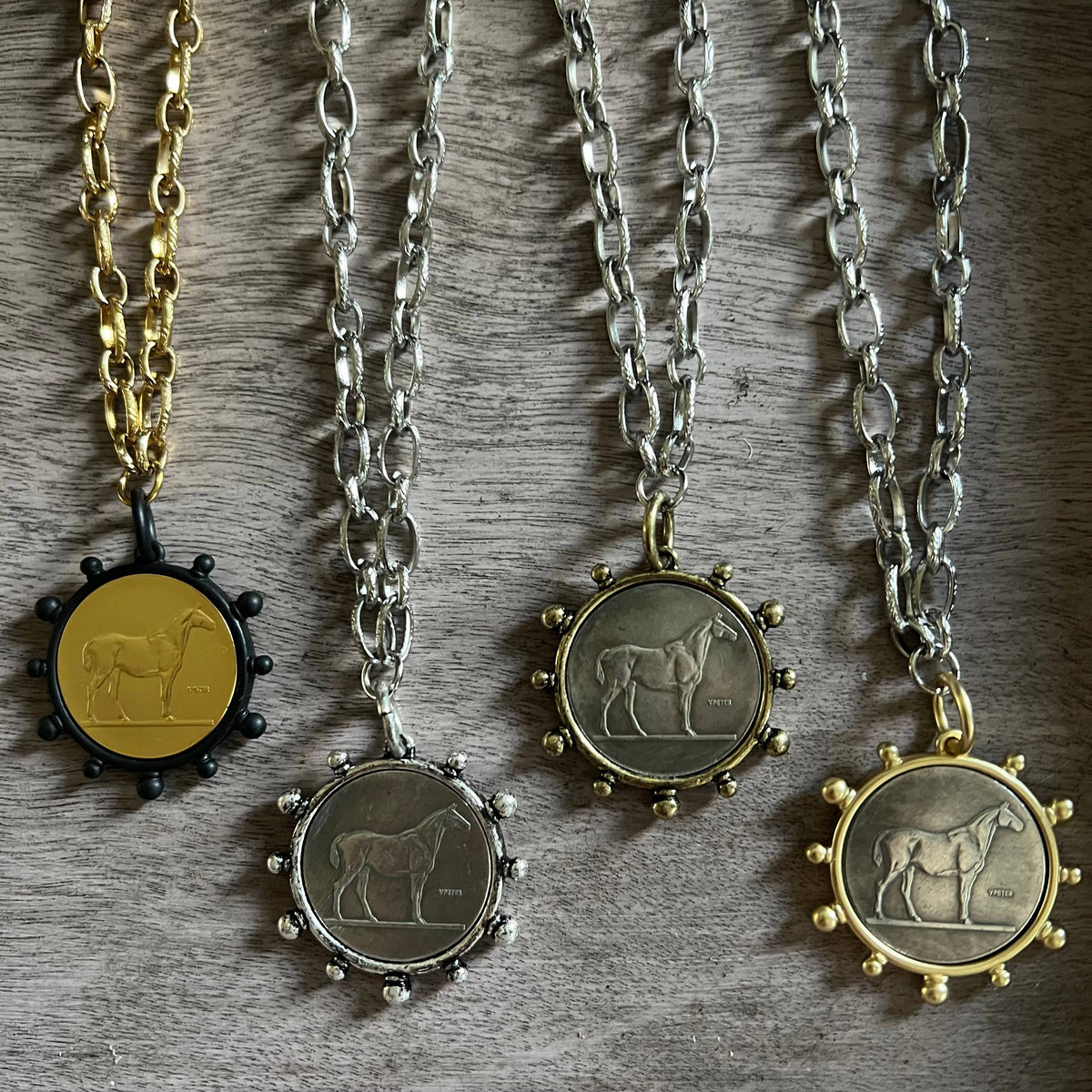 Pony Club: Silver/Matte Gold Bezel