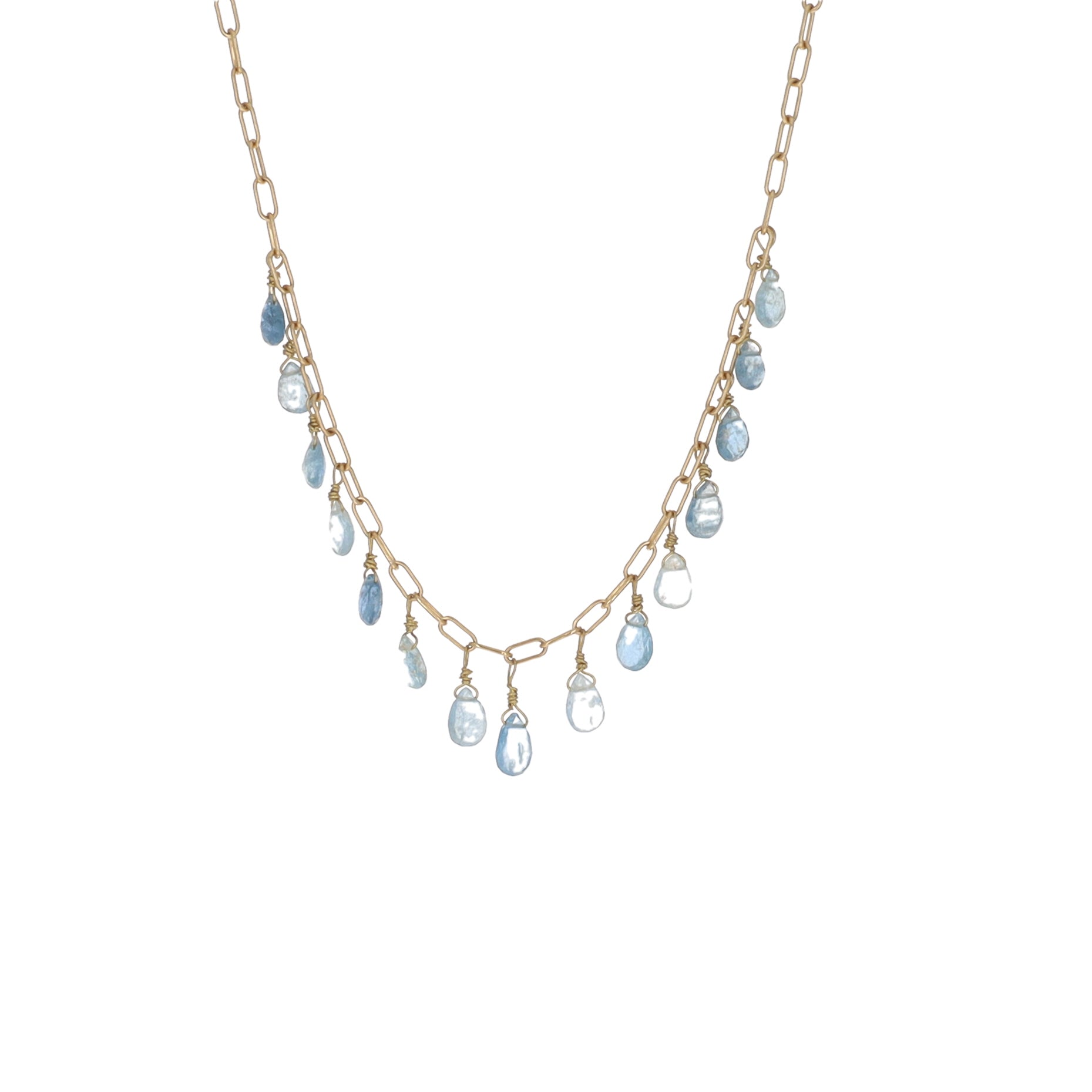 AquaMarine Drop Necklace