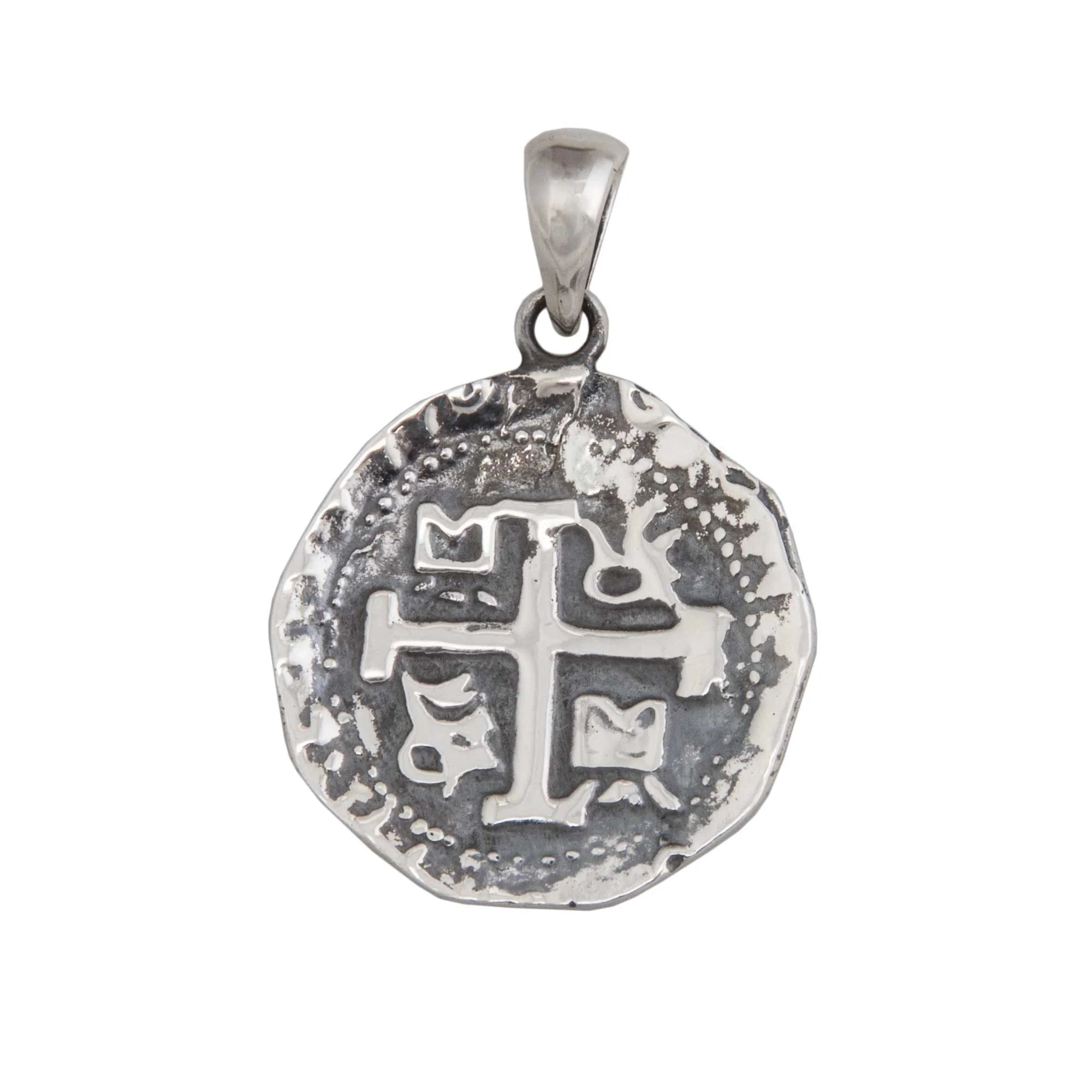 Sterling Silver Reversible Replica Greek Coin Pendant