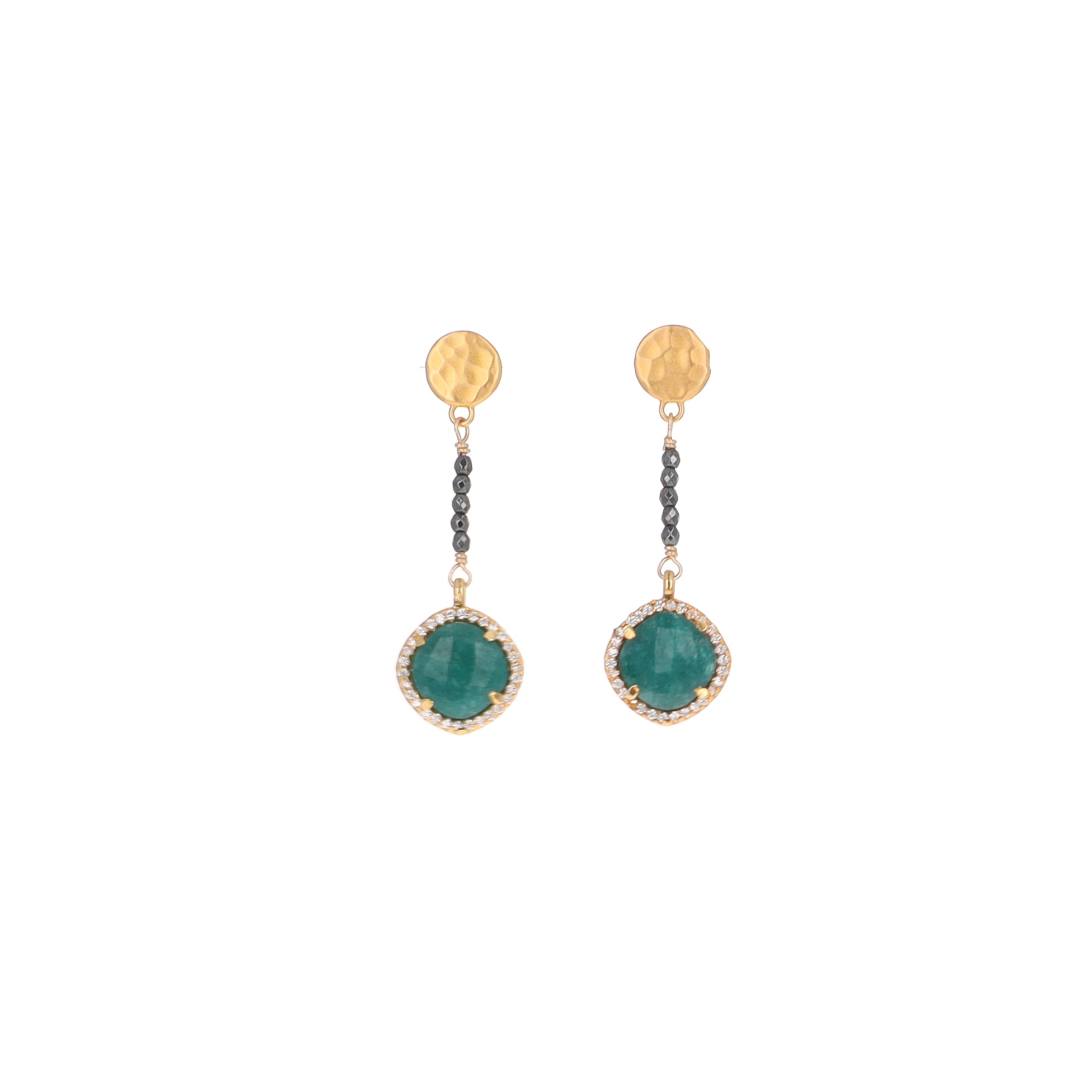 Emerald Drop Earrings