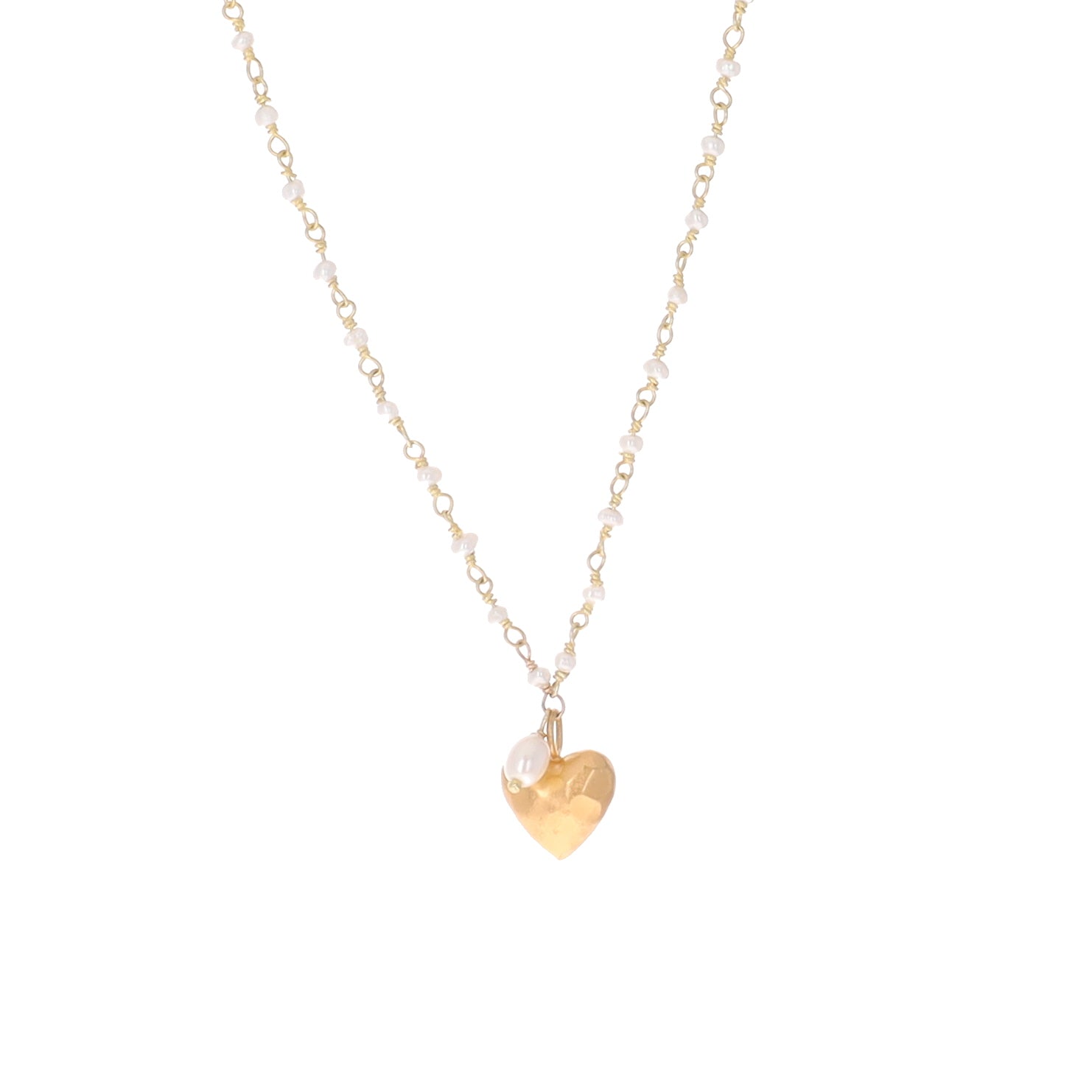 Puffy Heart Charm Necklace