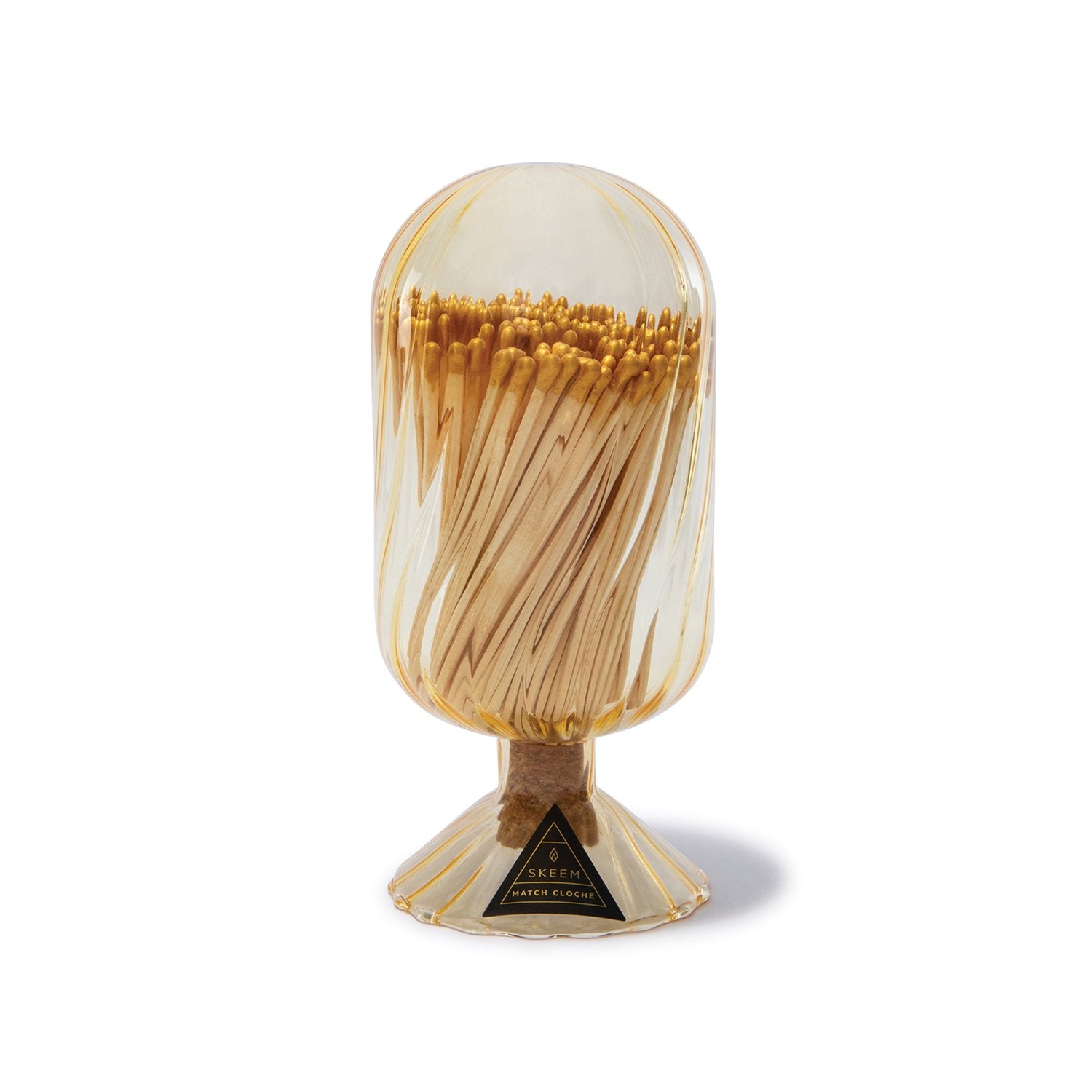 Helix Match Cloche, Gold with Gold-tipped Matches