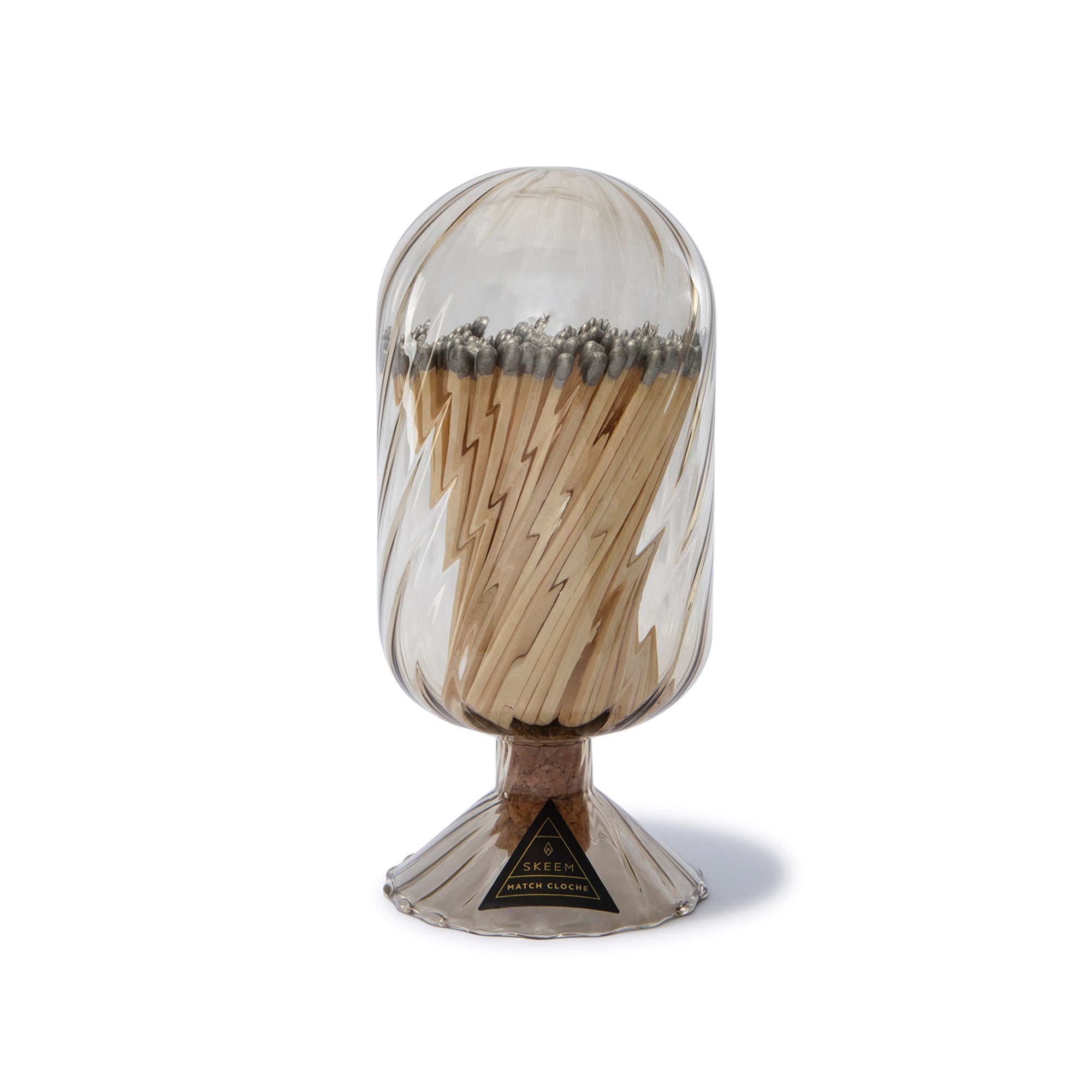 Helix Match Cloche, Silver with Silver-Tipped Matches