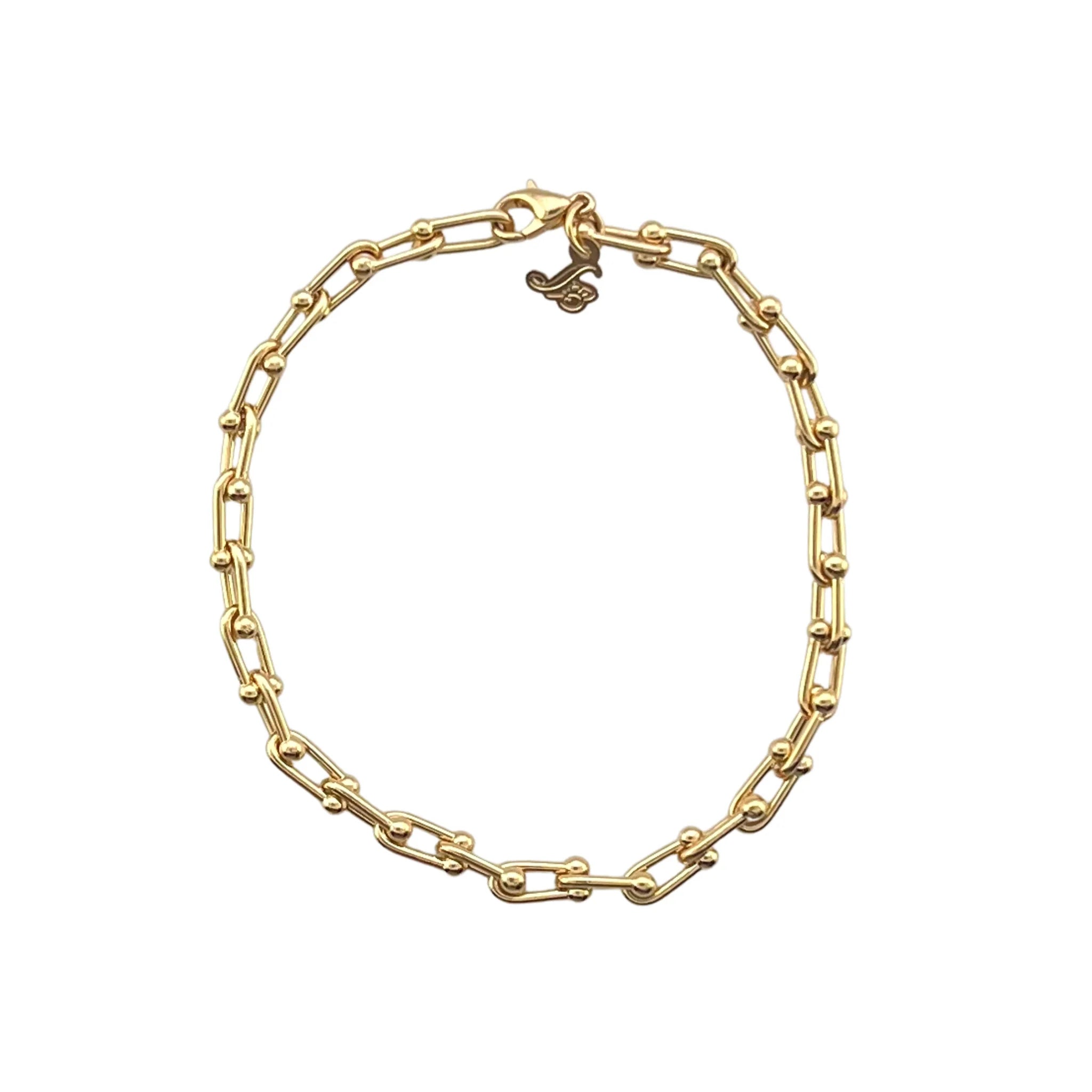 Tiffany Link 18K Gold Plated 1.3 MM bracelet