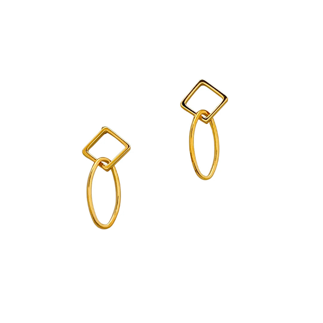 Geometric Drop Earrings