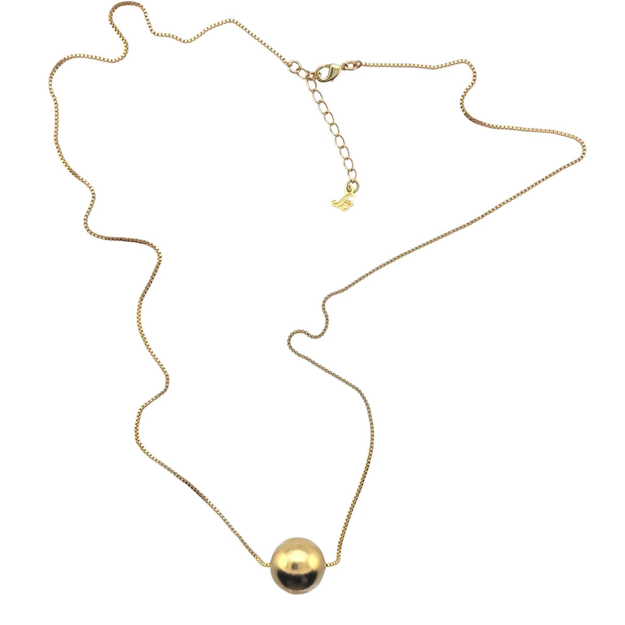 18K Gold Ball Chain