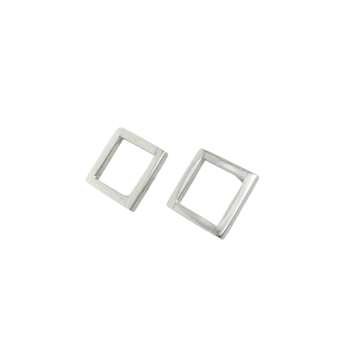 Small Square Sterling Silver Earring