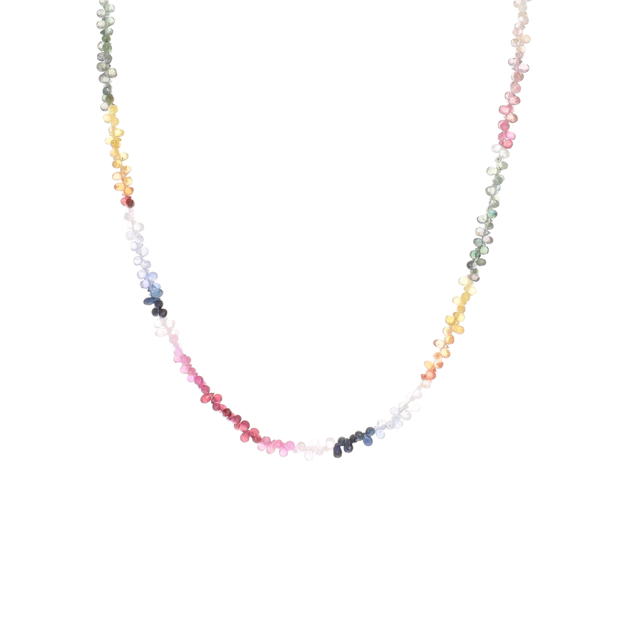 Ombre Colored Sapphires Necklace