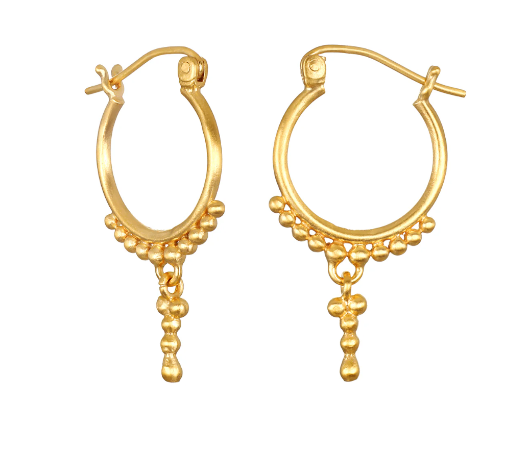 Beauty Drop Hoop Earrings
