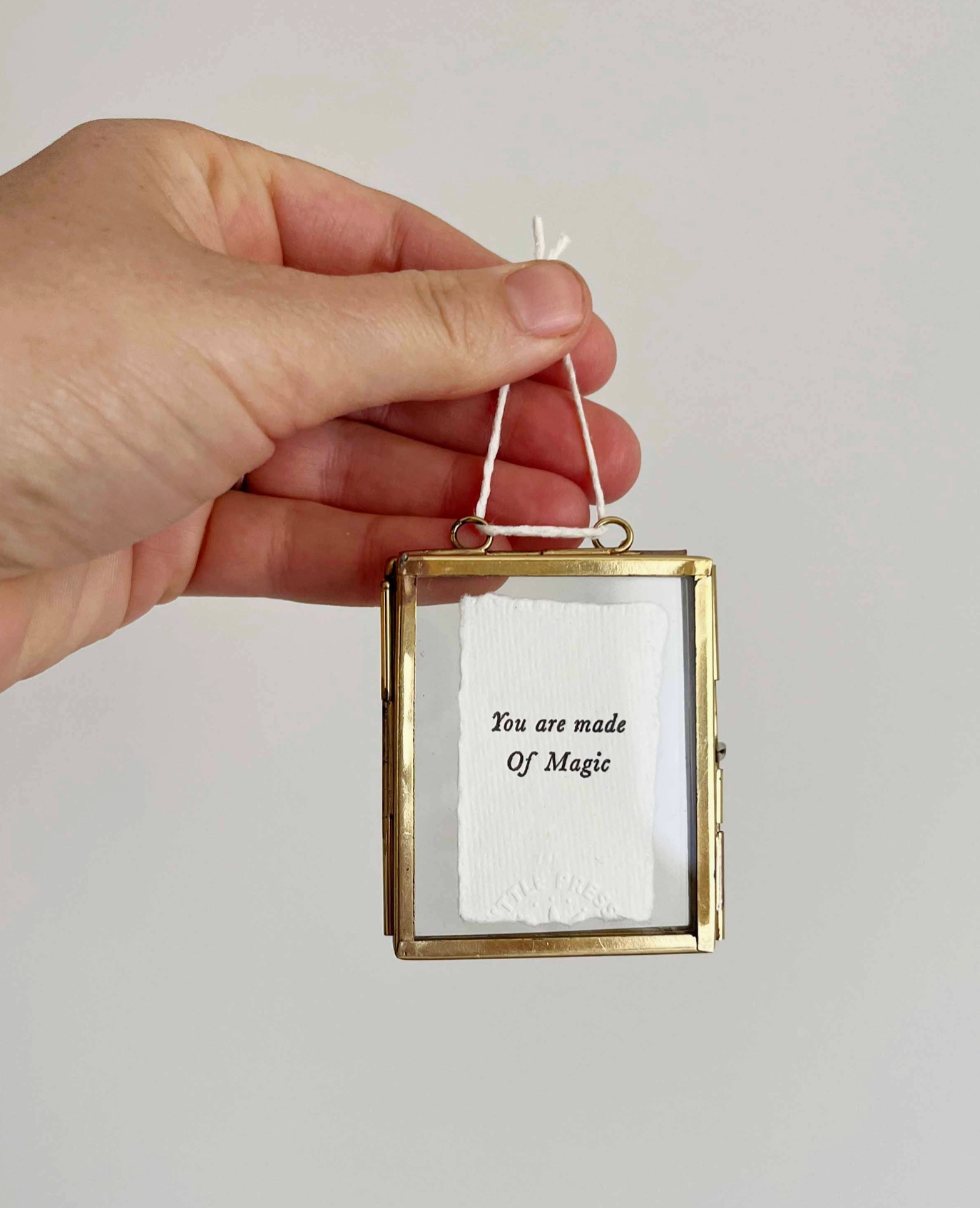 Mini Glass and Brass Frames