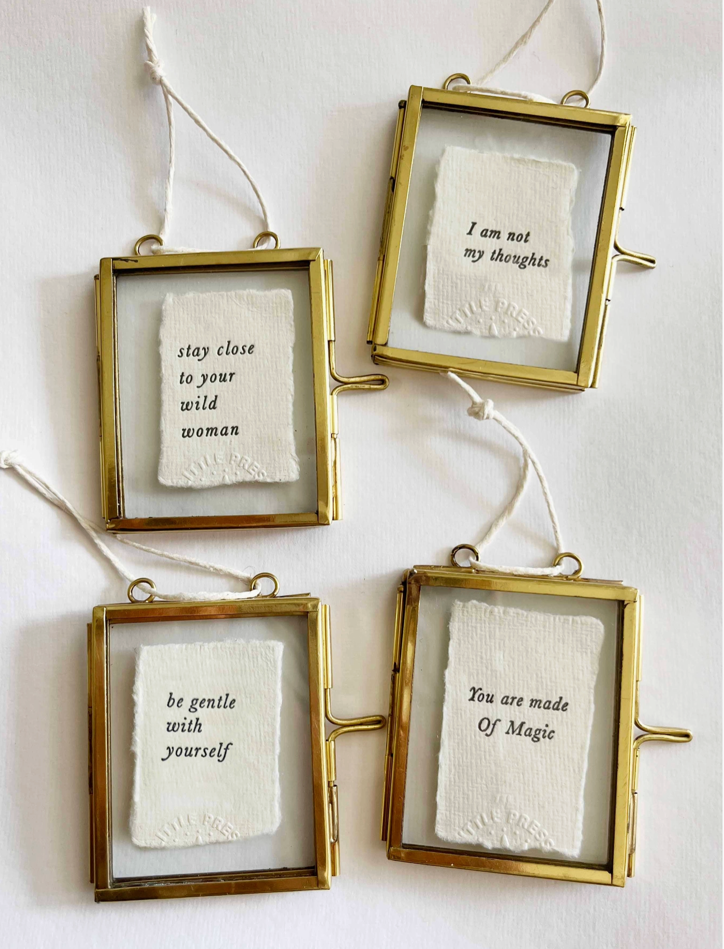 Mini Glass and Brass Frames