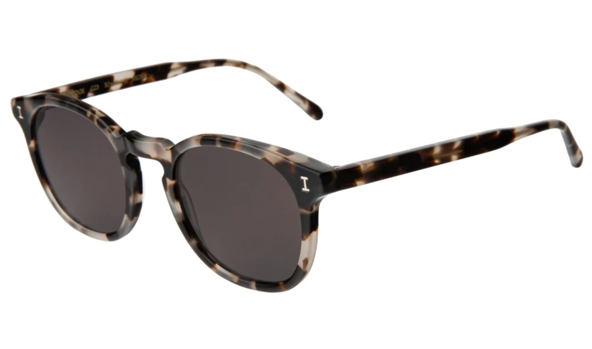 Eldridge Sunglasses - White Tortoise/Grey Flat
