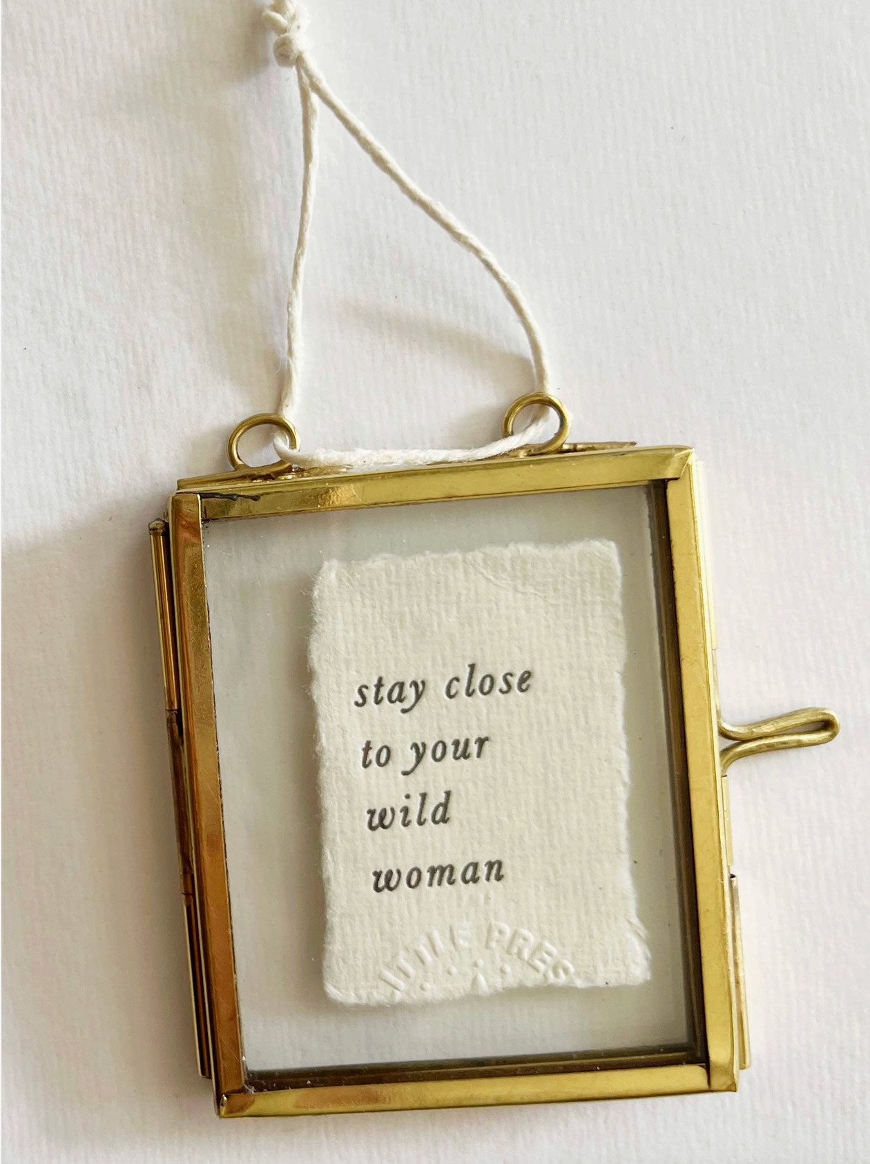 Mini Glass and Brass Frames