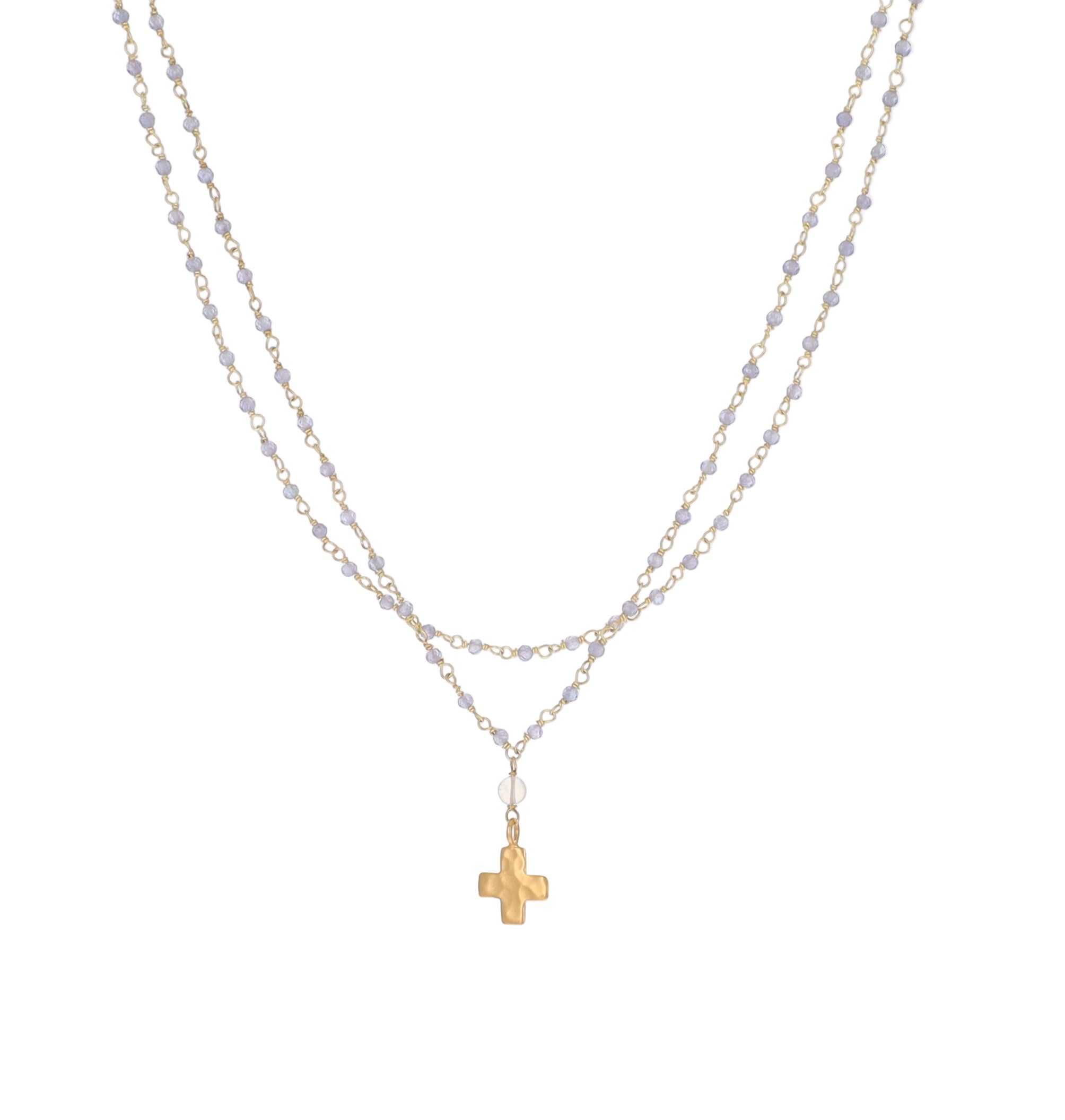 Tanzantite and AquaMarine Necklace