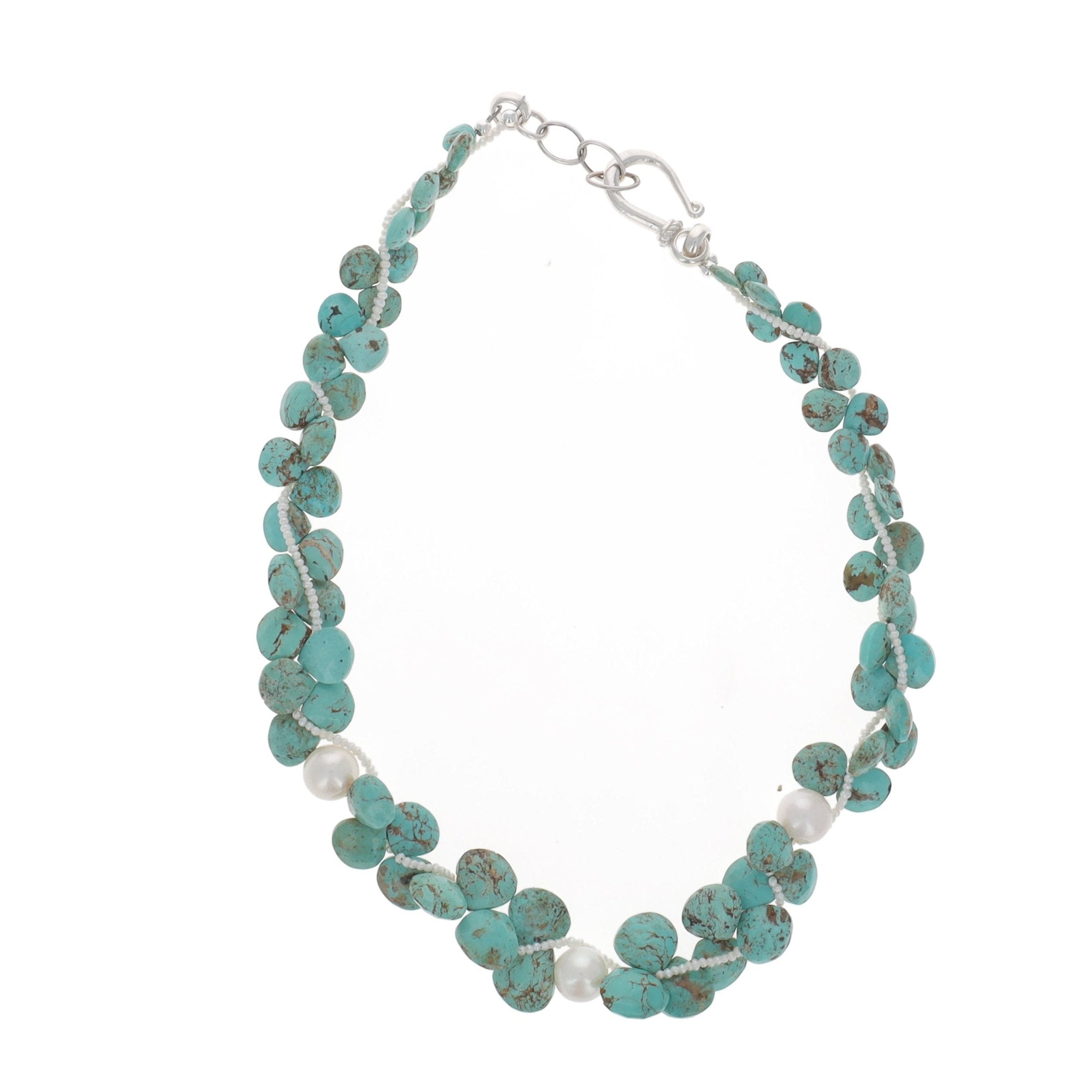 Turquoise and Pearl Necklace