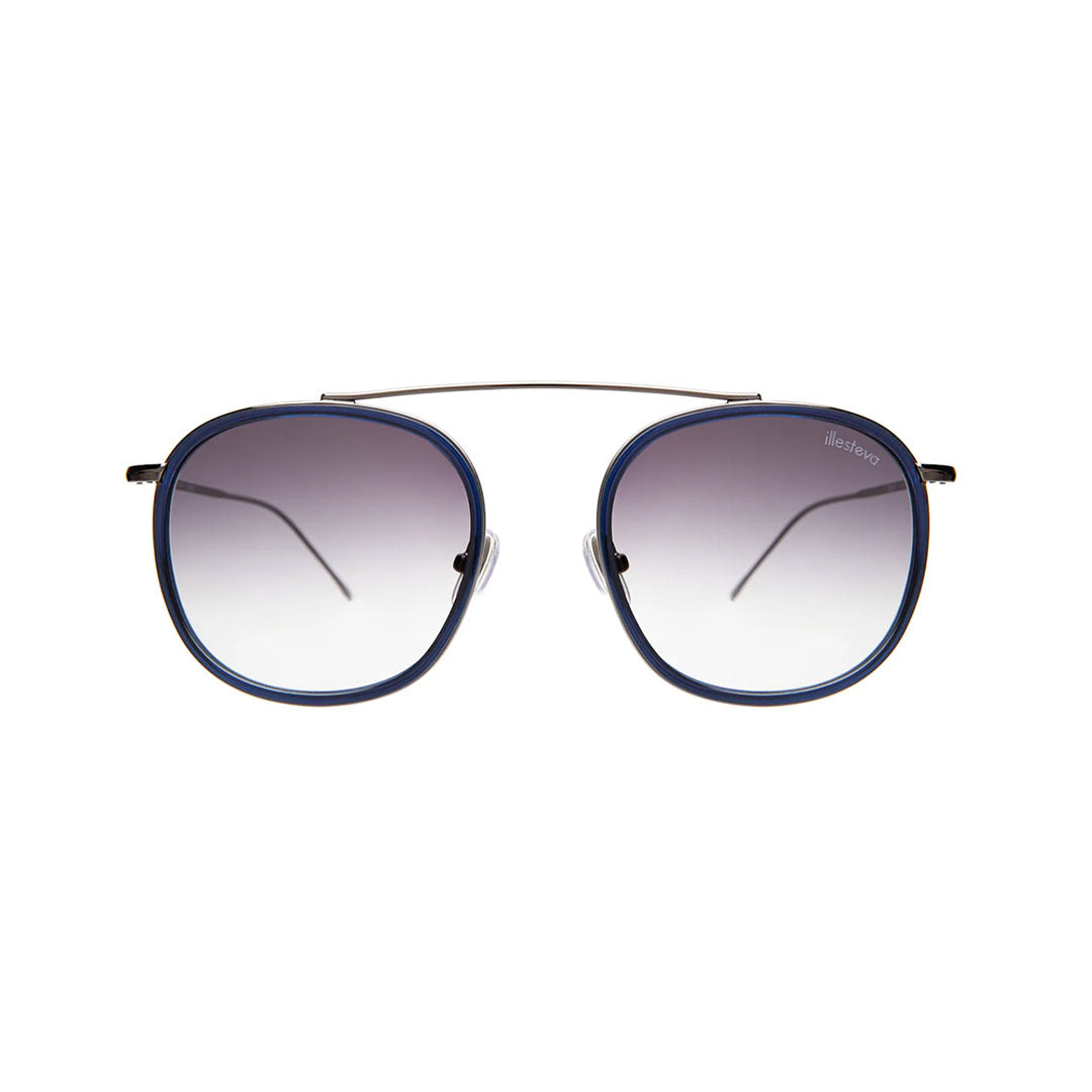 Mykonos Ace Navy/Gunmetal with Grey Flat Gradient Lenses