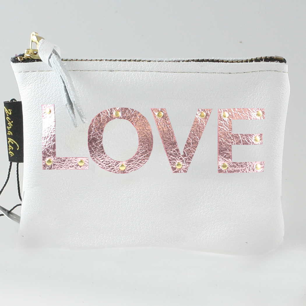 The Metallic Applique Carter: LOVE: Royal  w/Rose letters