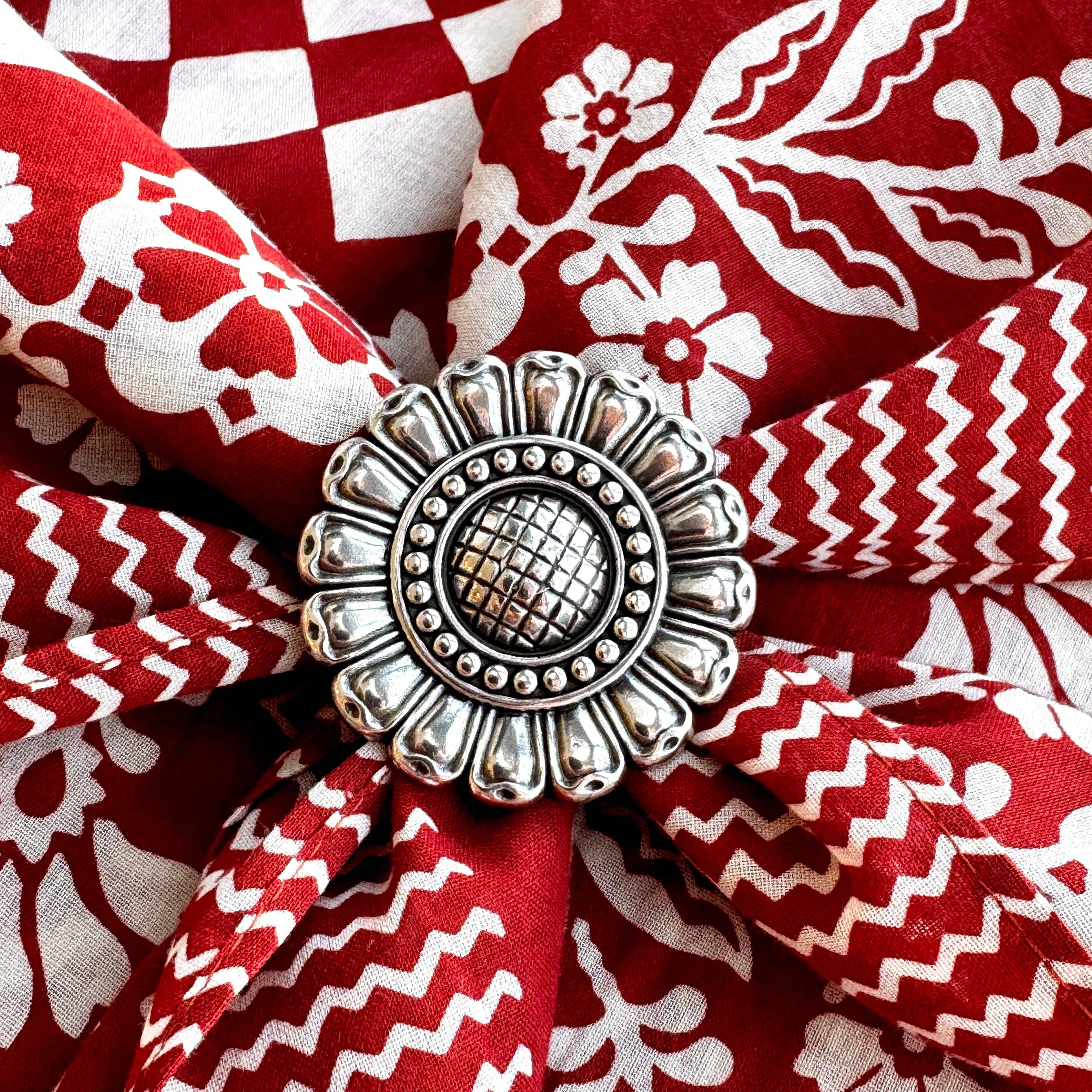 Concho Scarf Slide | Sunflower