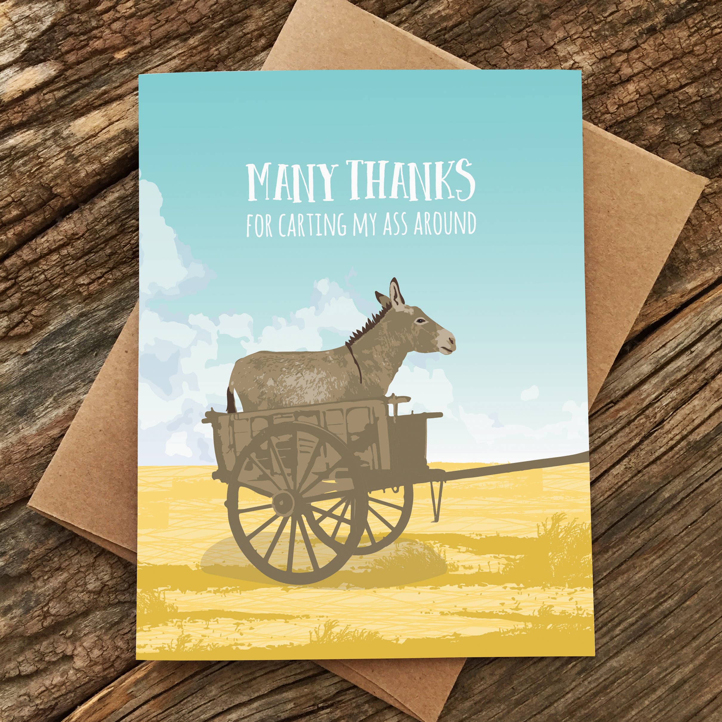 Carting My Ass Thank You Card