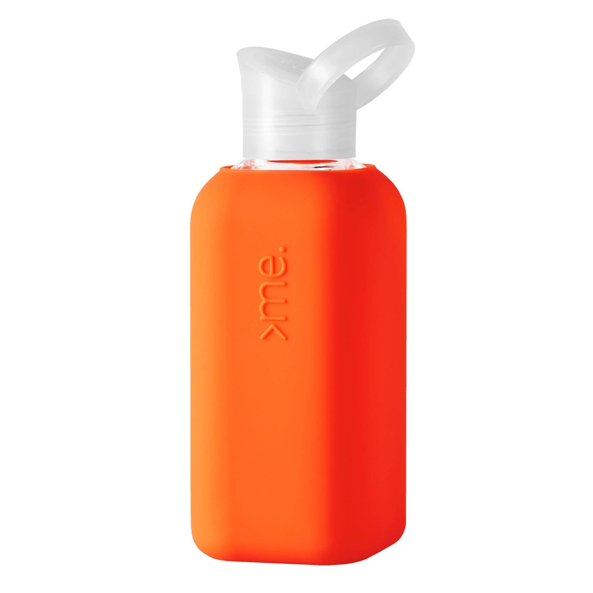 Squireme - Glass Bottle with Silicone Sleeve: Orange