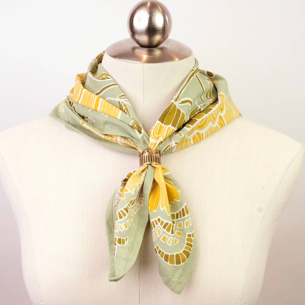 Leah Brass Bandana Slide Ring