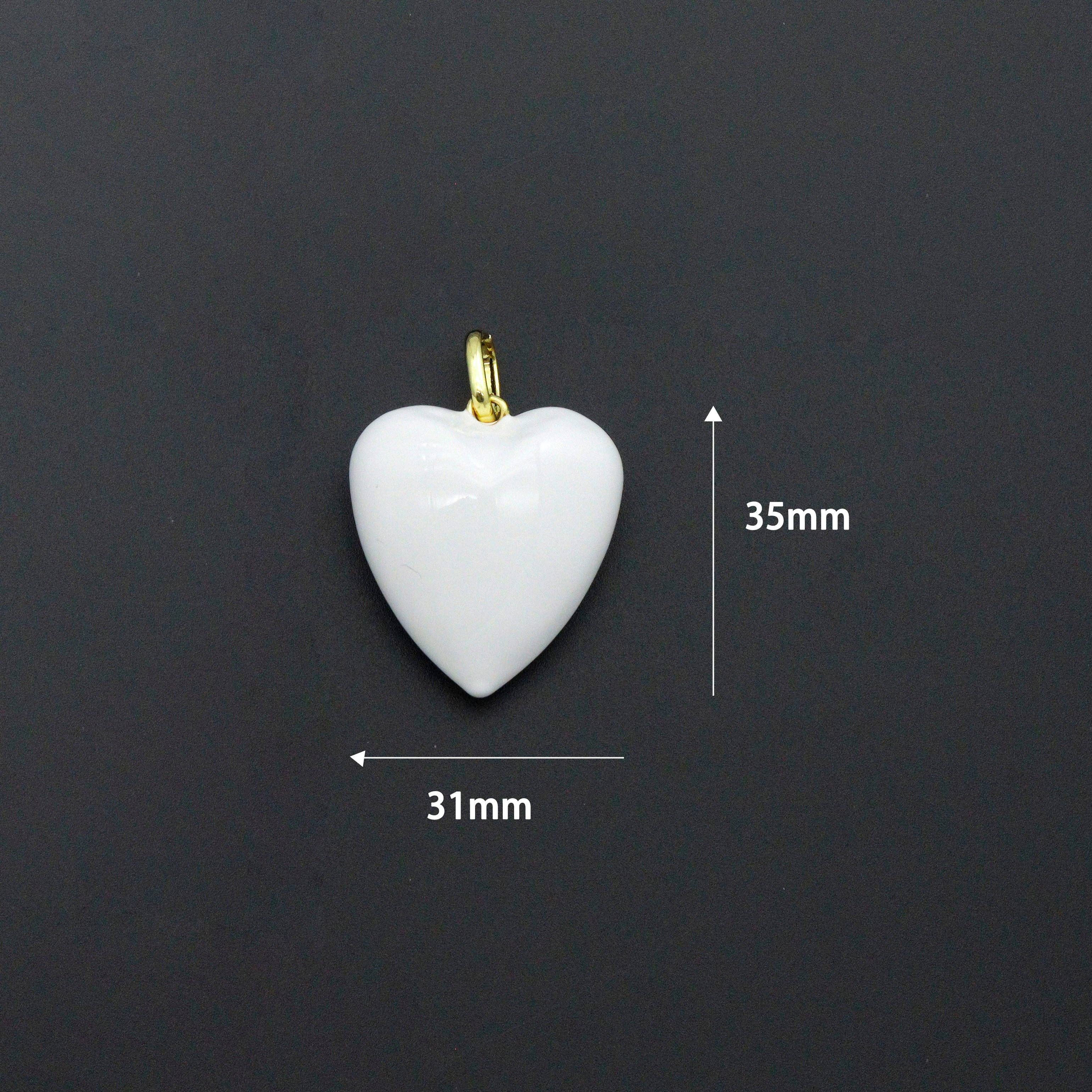 New colors!! Puffy Glossed Hearts Collection, Sku#LX998: 4# Neon Yellow