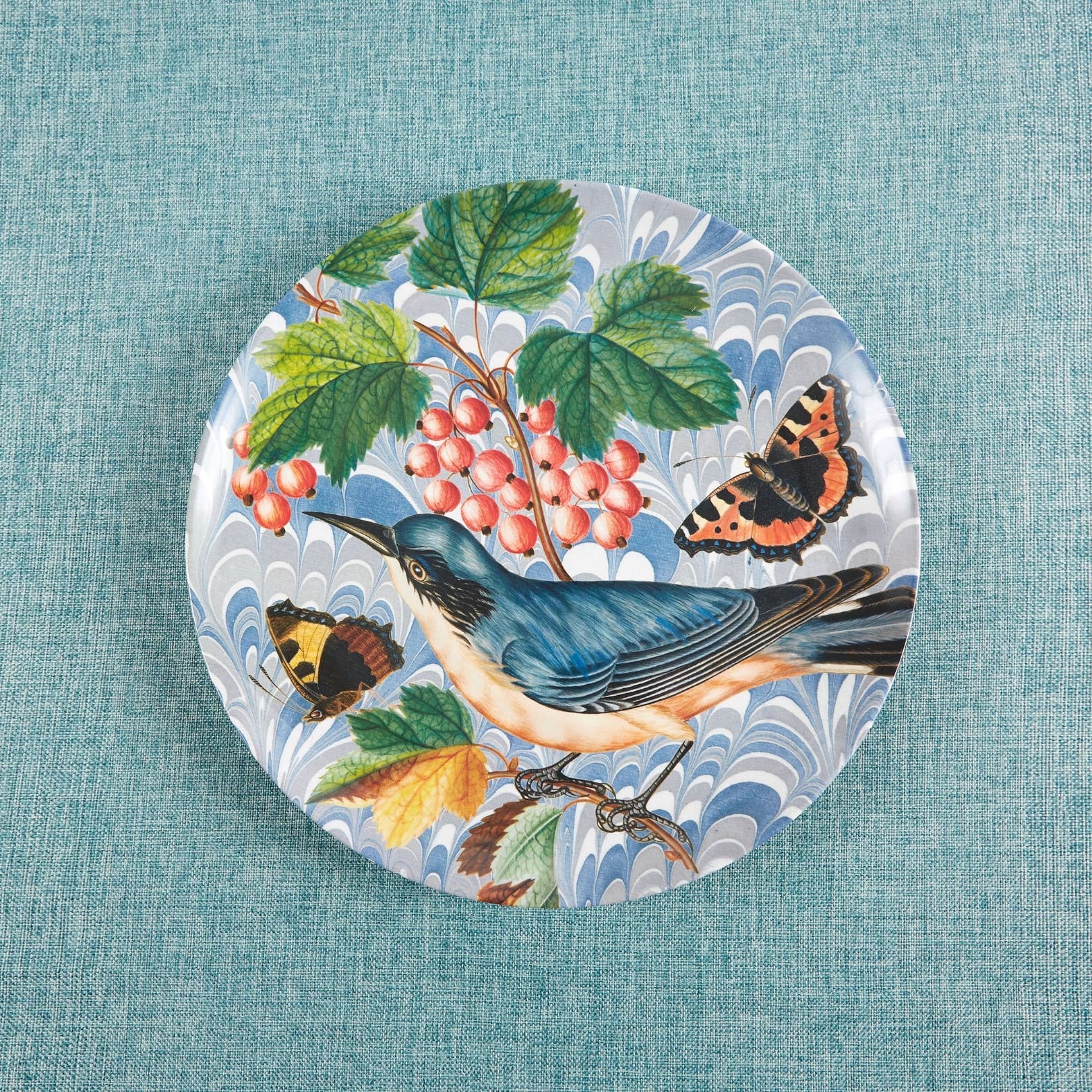 FLORA & FAUNA ROUND TRAY