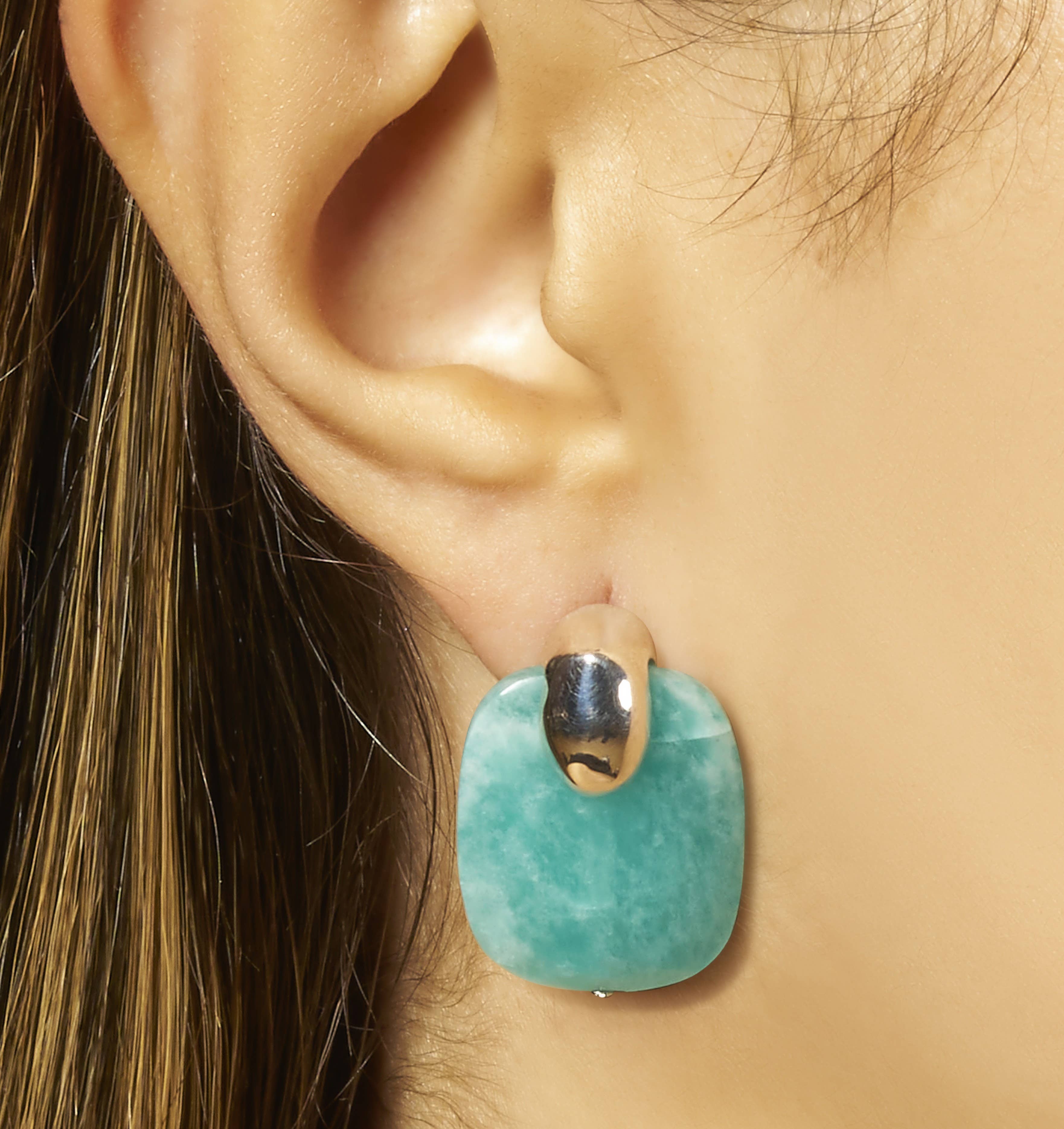 Aventurine Palazzo Earring