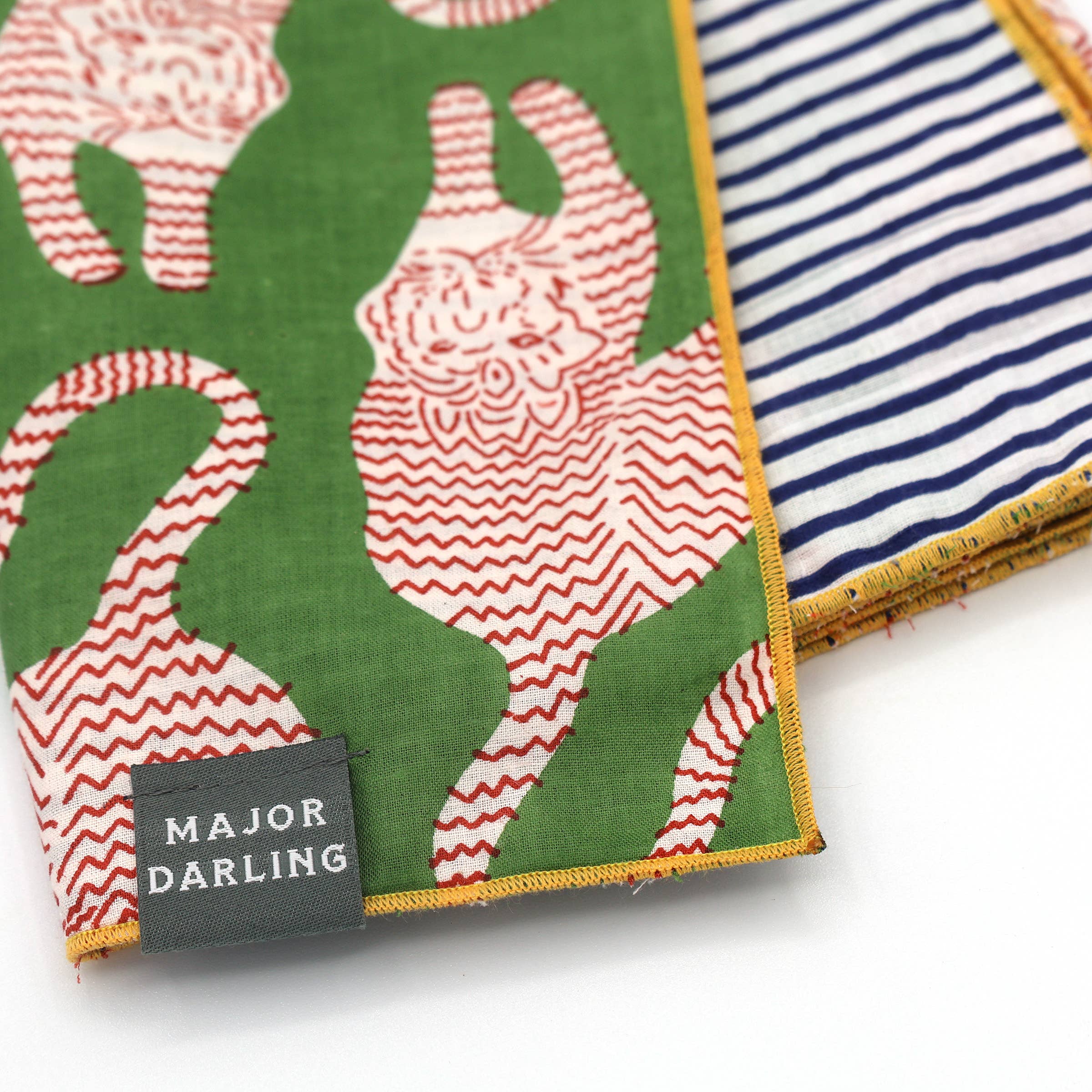 Double Sided Dog Bandana: Floral Vines