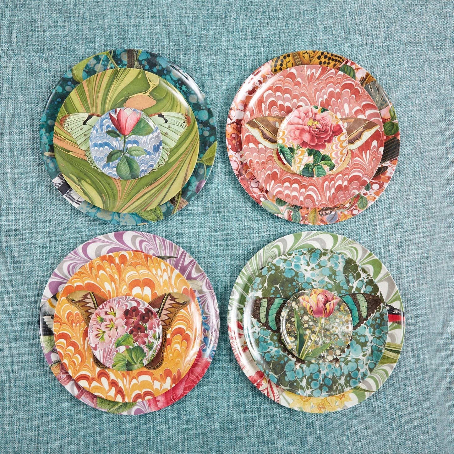 FLORA & FAUNA COASTERS SET OF FOUR