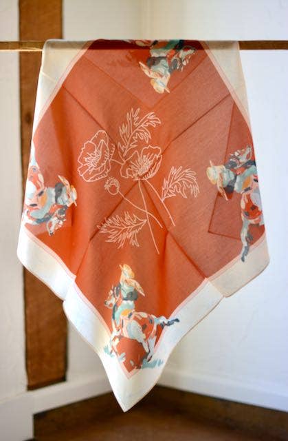 Poppy Cowgirl: Western Scarf Bandana Silk Tencel Wildrag