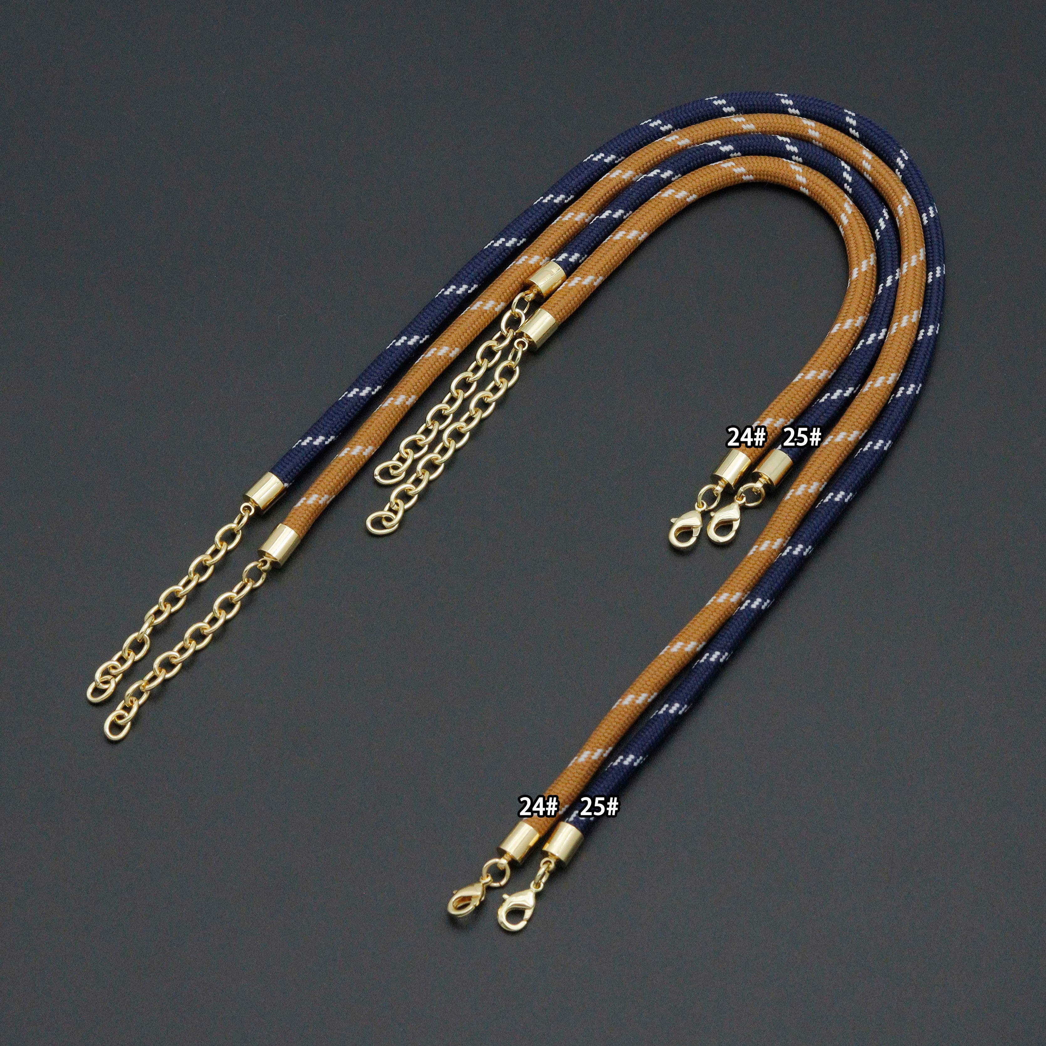 Vibrant Rope Cord Bracelet Necklace, Cord Necklace Bracelet, sku#EF830: #24 / Necklace